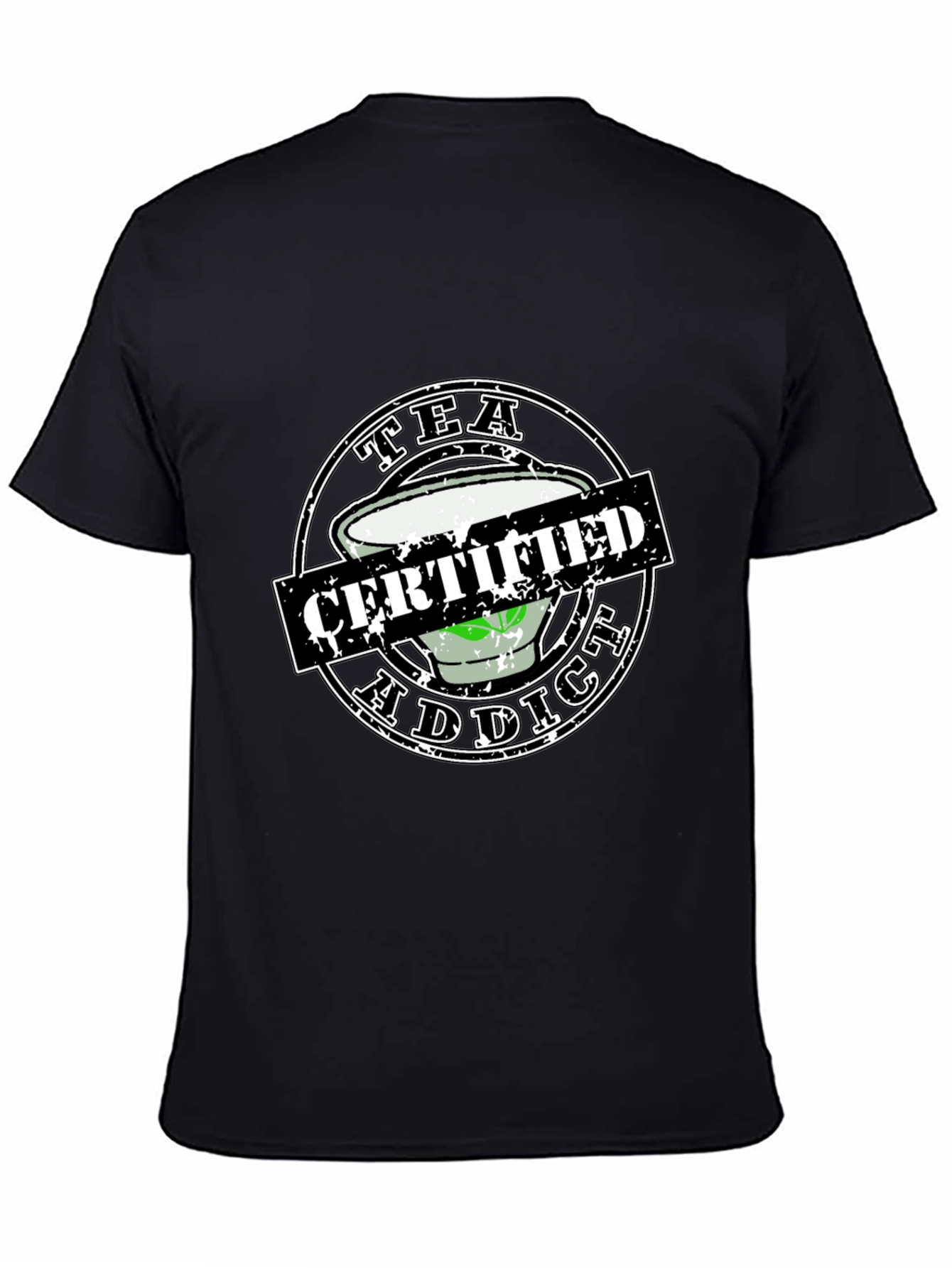 Tea Addict Certified Novelty Graphic Tee