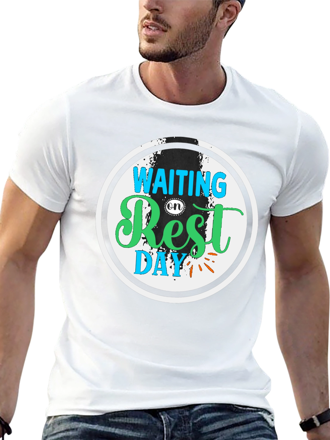 Waiting on Rest Day T-Shirt - Fitness Apparel