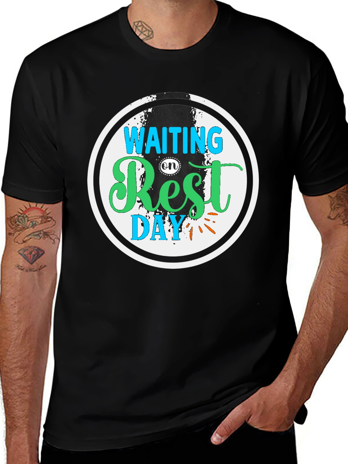 Waiting on Rest Day T-Shirt - Fitness Apparel