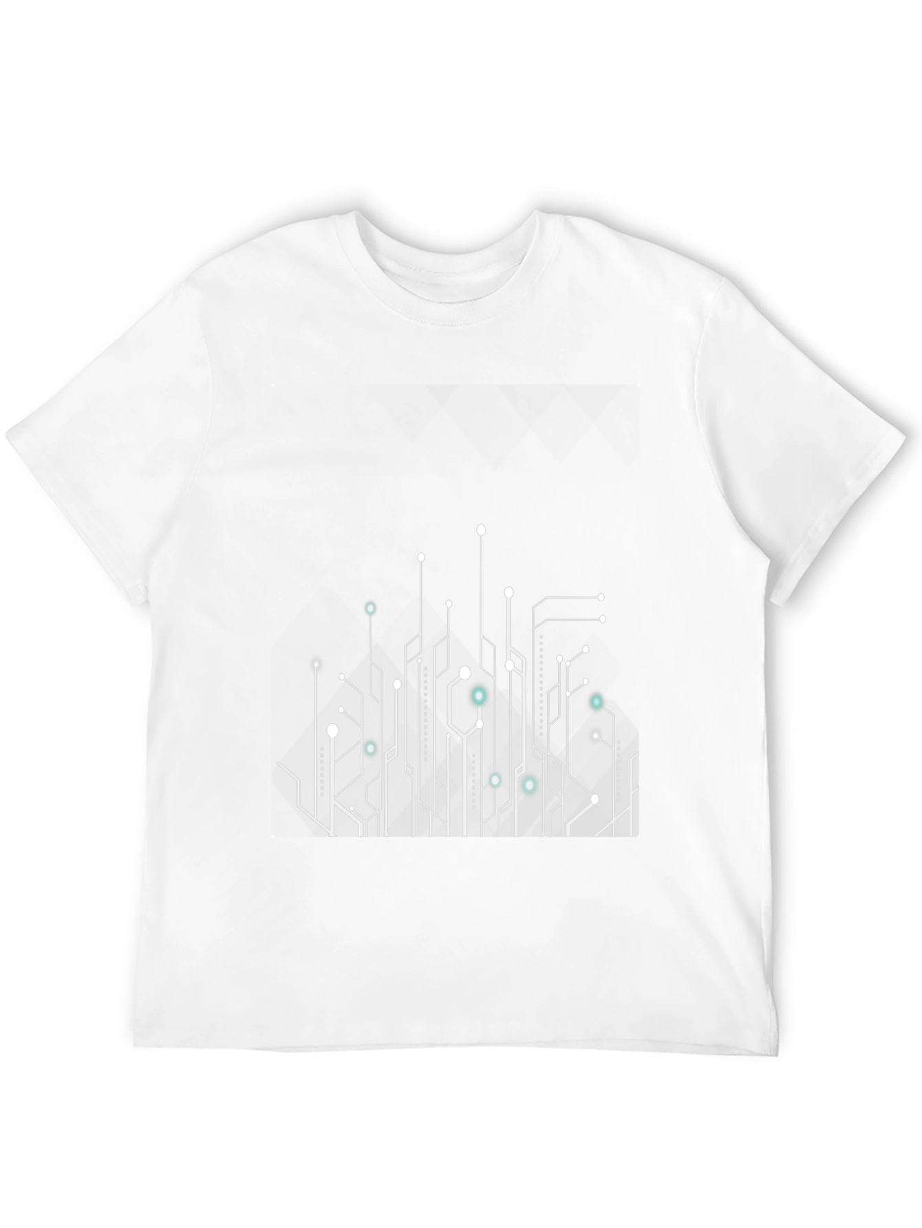 Tech Circuit T-Shirt - Stylish Modern Design