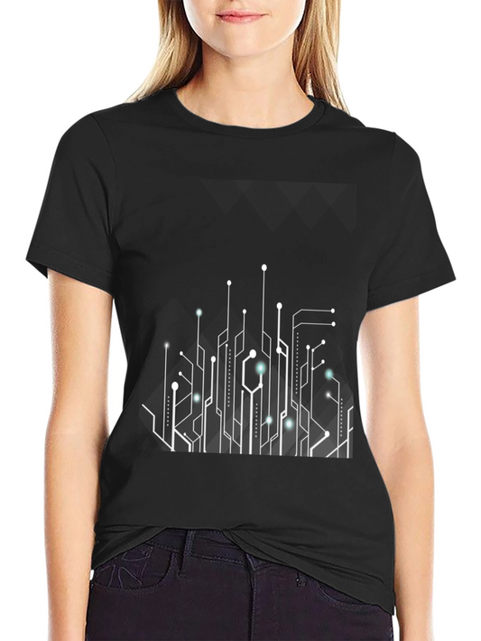 Tech Circuit T-Shirt - Stylish Modern Design