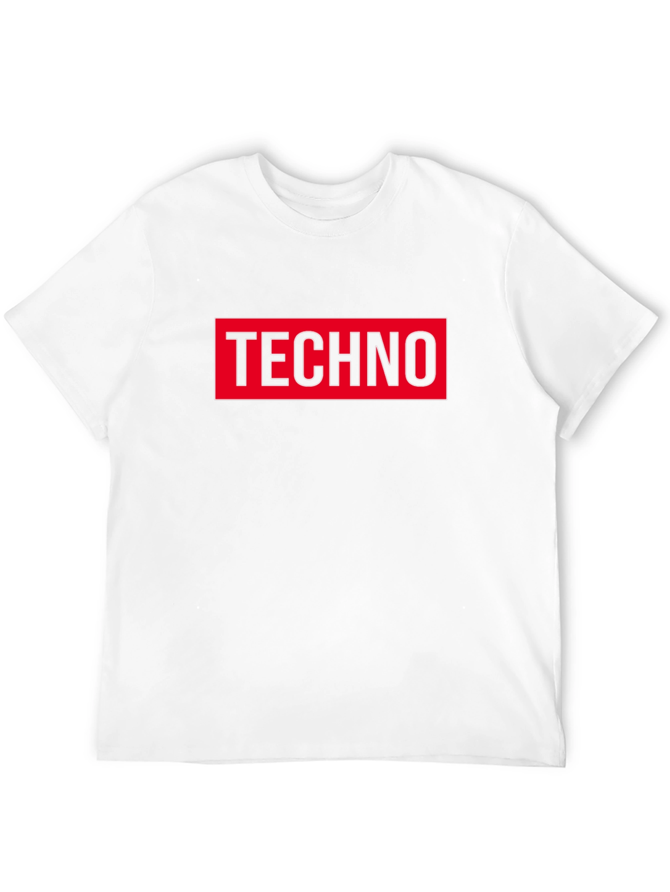 Techno Graphic T-Shirt - Bold Red and Black Tee