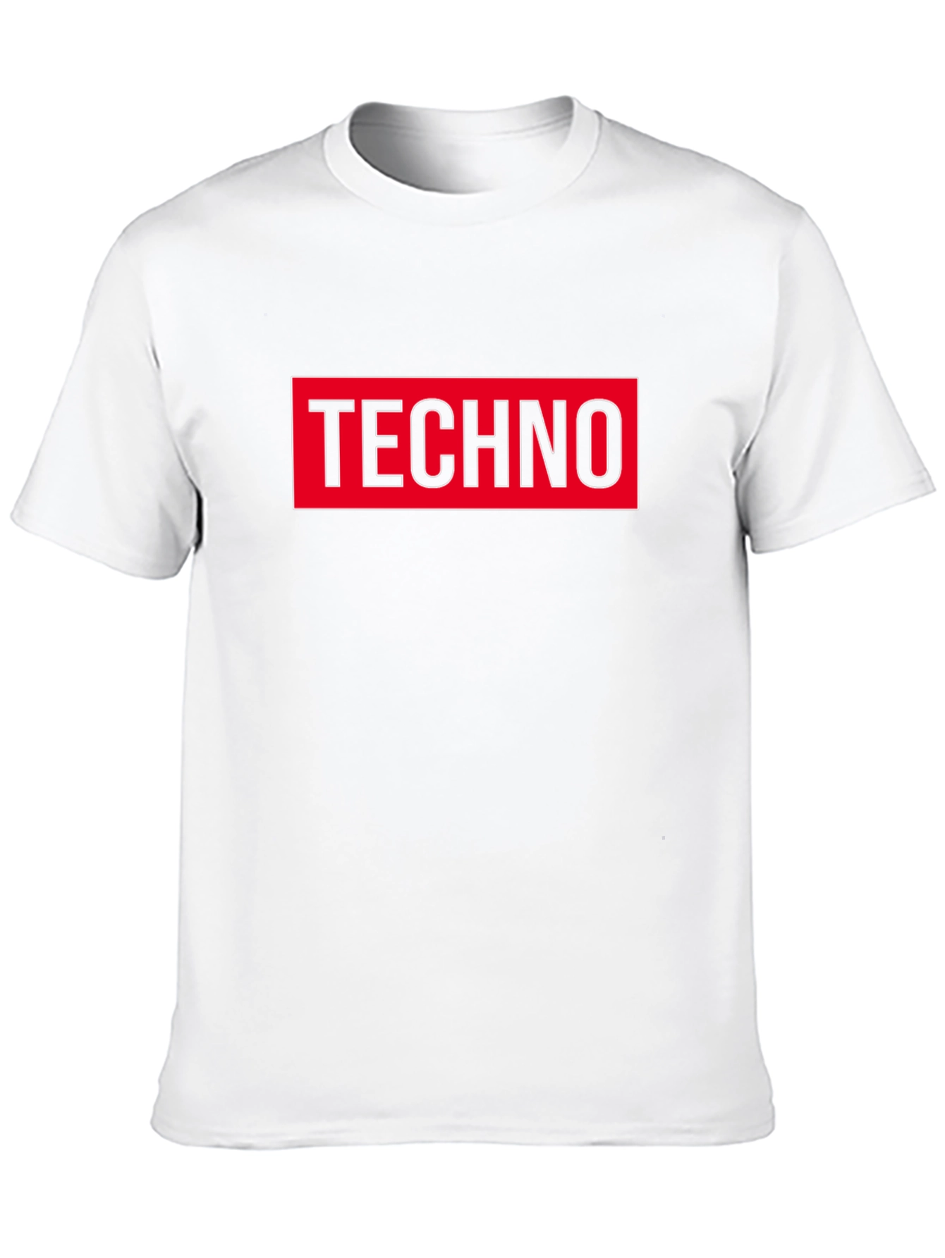 Techno Graphic T-Shirt - Bold Red and Black Tee