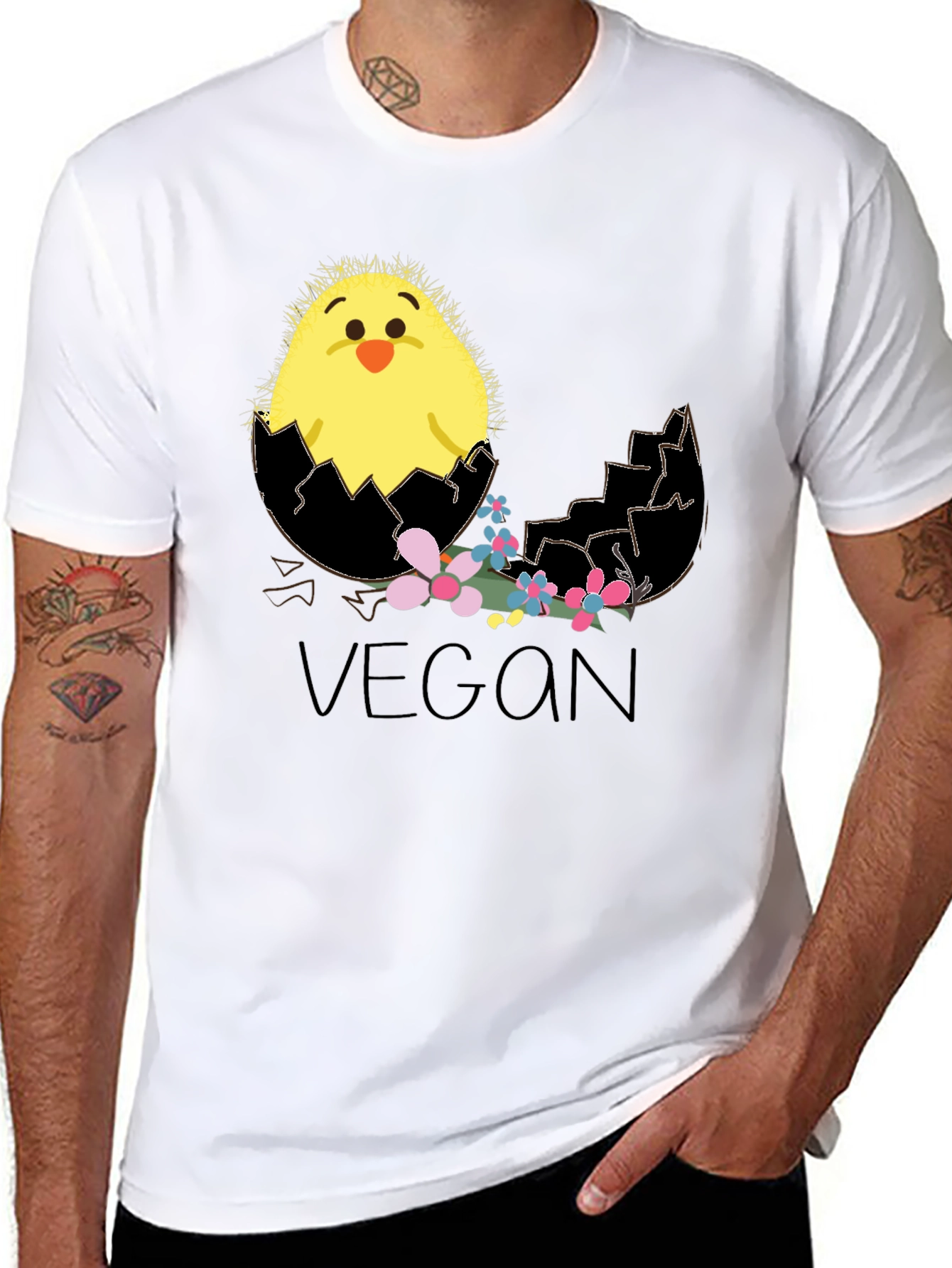 Vegan Chick T-Shirt - Cute Easter Tee