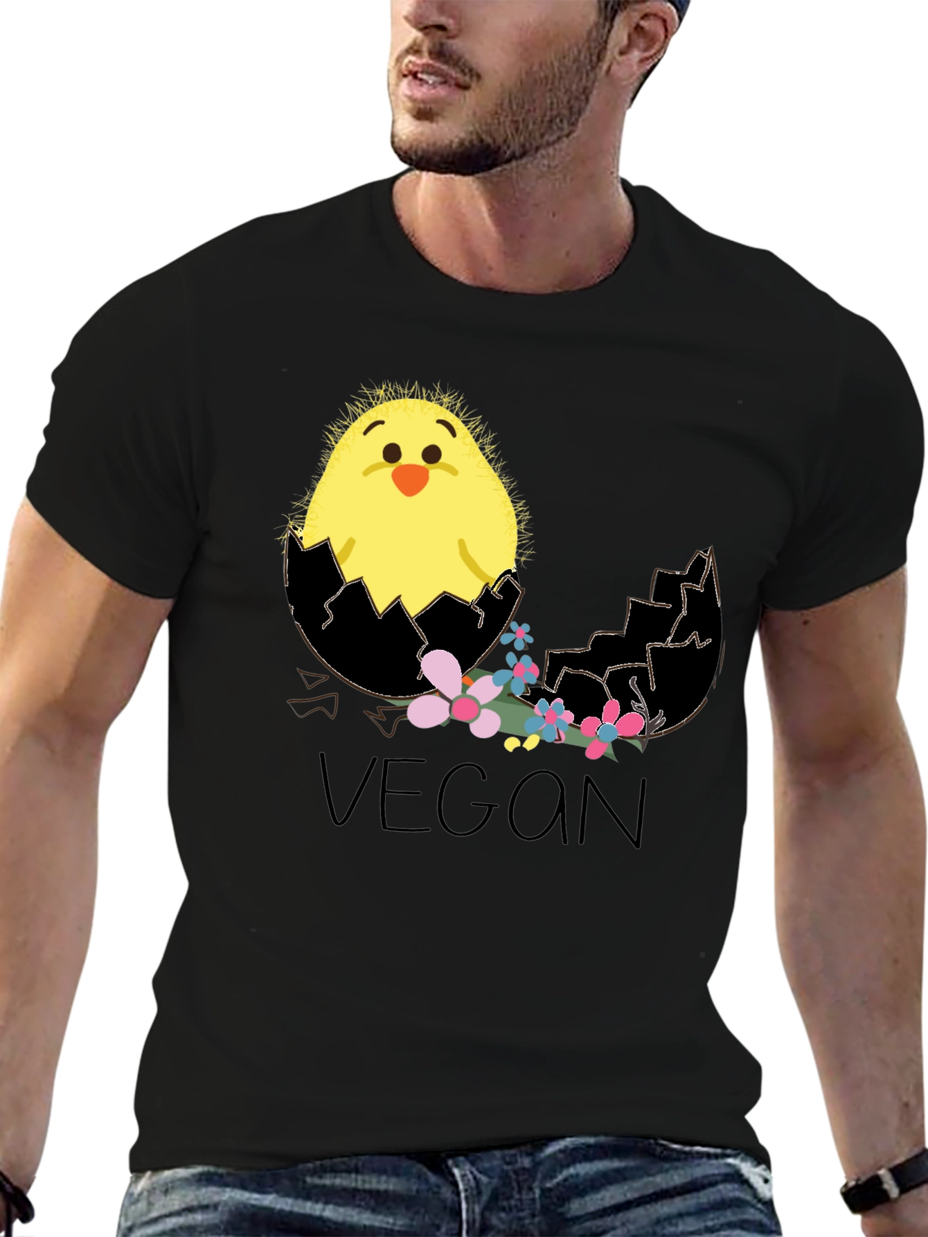 Vegan Chick T-Shirt - Cute Easter Tee