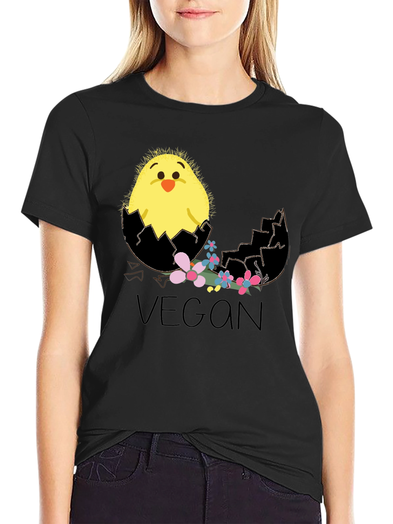 Vegan Chick T-Shirt - Cute Easter Tee