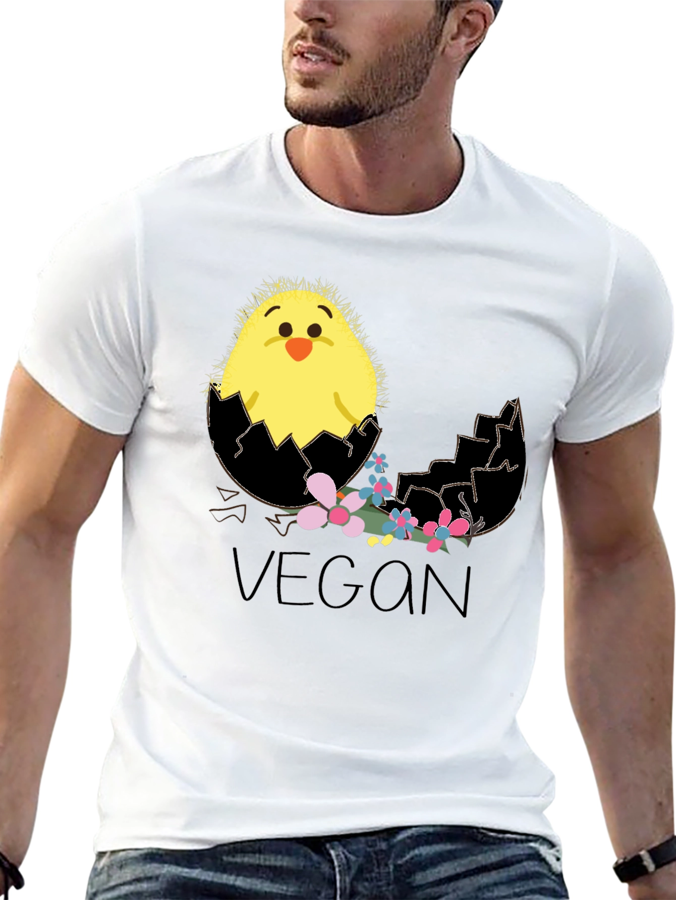 Vegan Chick T-Shirt - Cute Easter Tee
