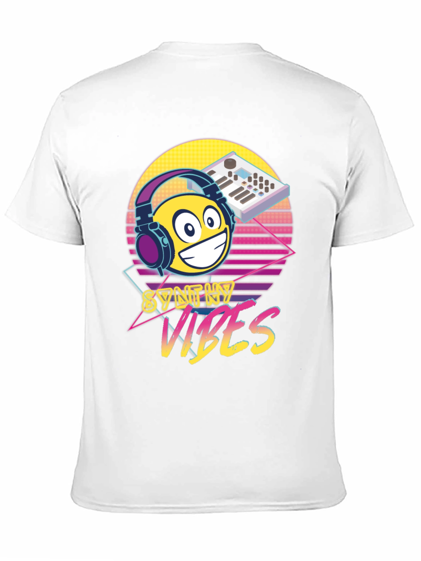 Synth Vibes T-Shirt - Retro Music Lover Tee