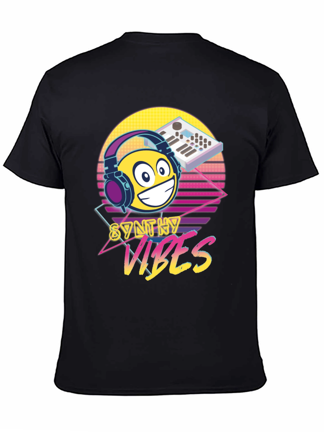 Synth Vibes T-Shirt - Retro Music Lover Tee