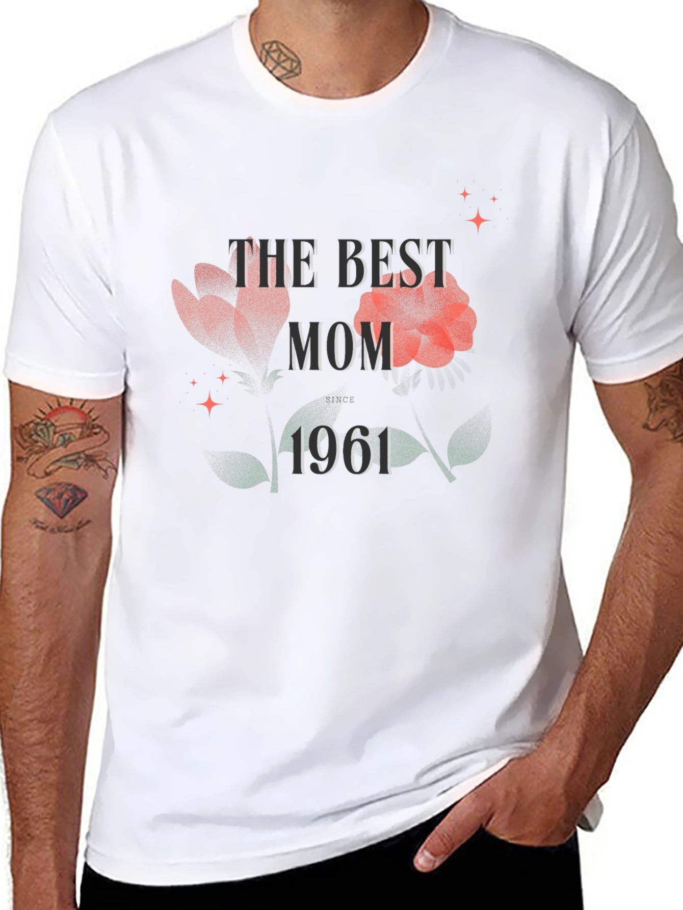 The Best Mom 1961 Floral T-Shirt