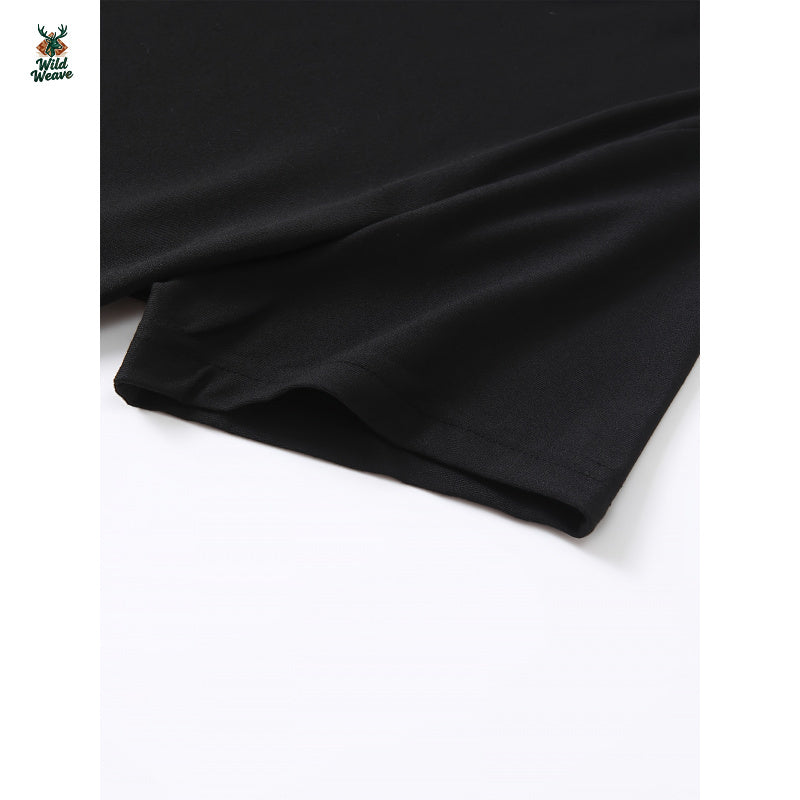 Women's Y2K Fashion Cropped Short Sleeve T-Shirt - Black Geometric Heart Pattern, Round Neck Casual Top, Machine Washable All-Season Comfort Fit, Trendy Outfit, Quality Material