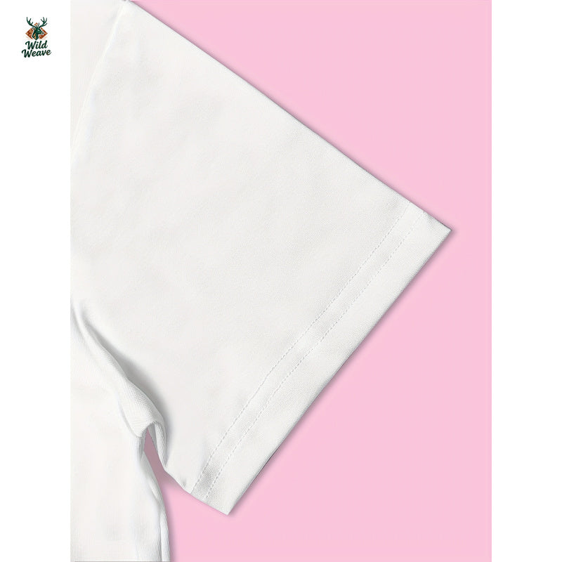 Women's Y2K Lip Print Crop T-Shirt - Short Sleeve Crew Neck Top with Lip & Face Pattern (Upper Lip/Full Lips), Medium Stretch Fabric, Non-Sheer Spring Summer Casual Blouse for Lipstick Lips or Lips