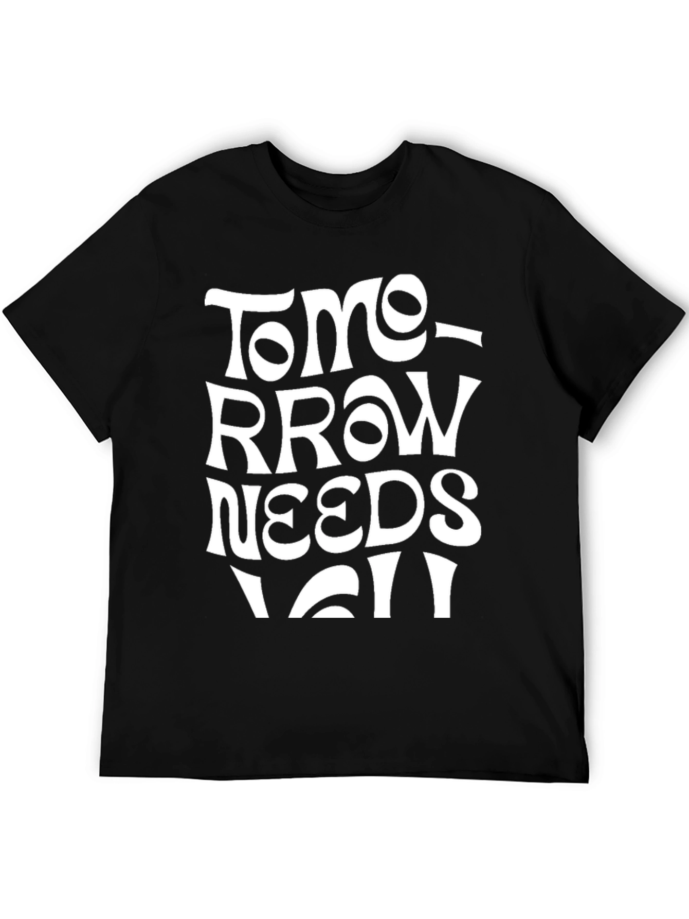 Tomorrow Needs You Graphic T-Shirt - Black
