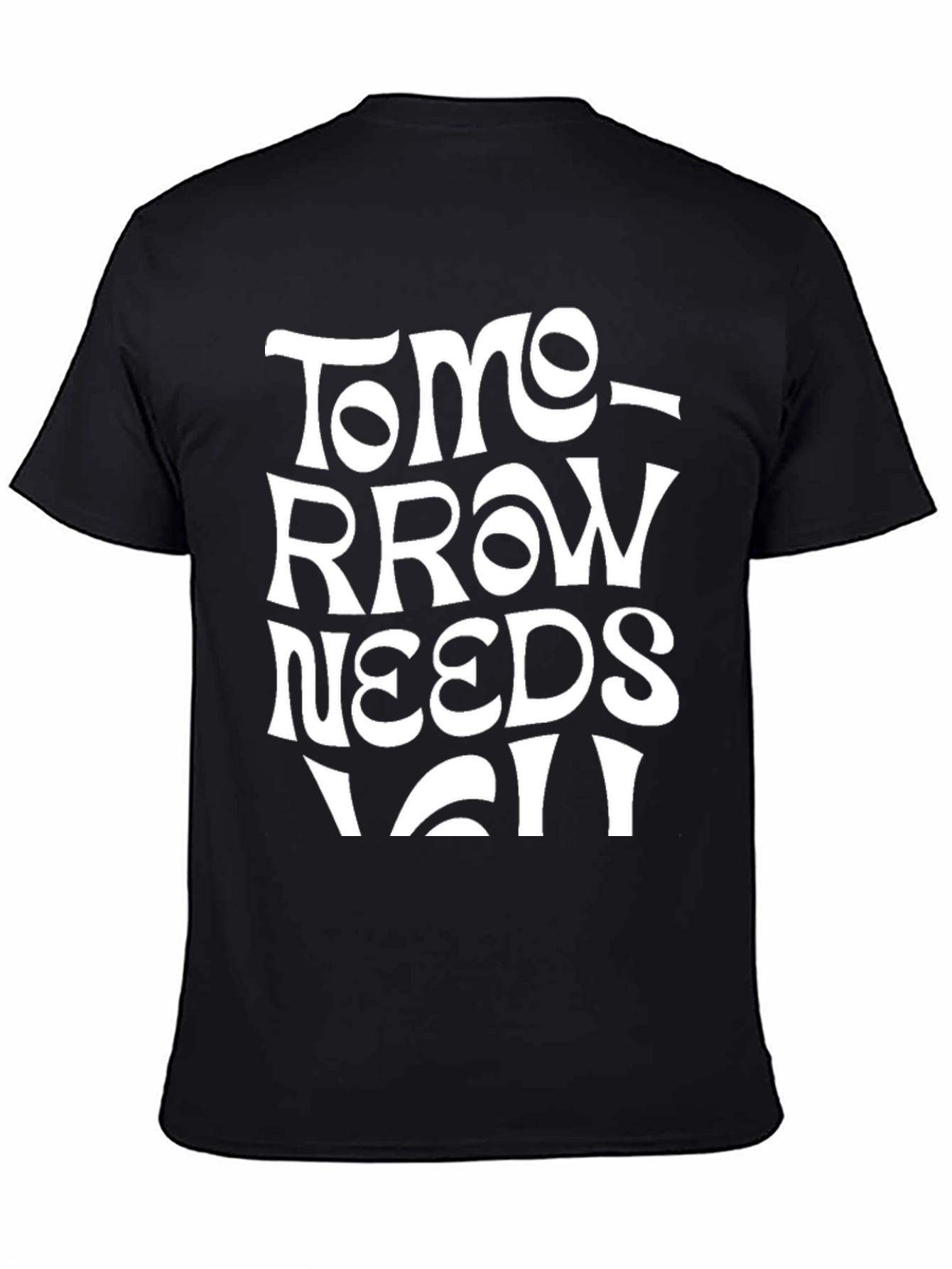 Tomorrow Needs You Graphic T-Shirt - Black