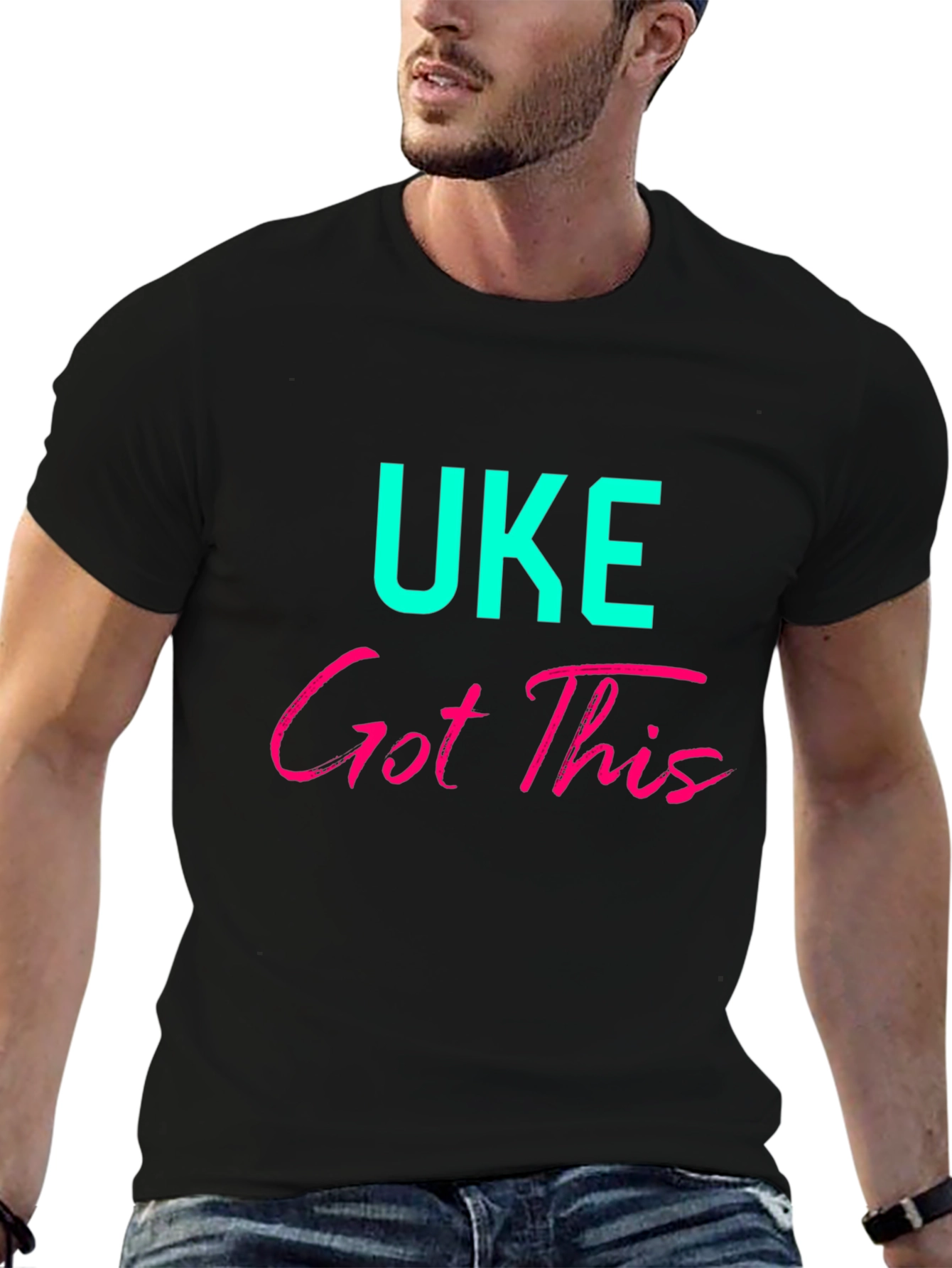 UKE Got This Graphic Tee - Black Cotton Blend