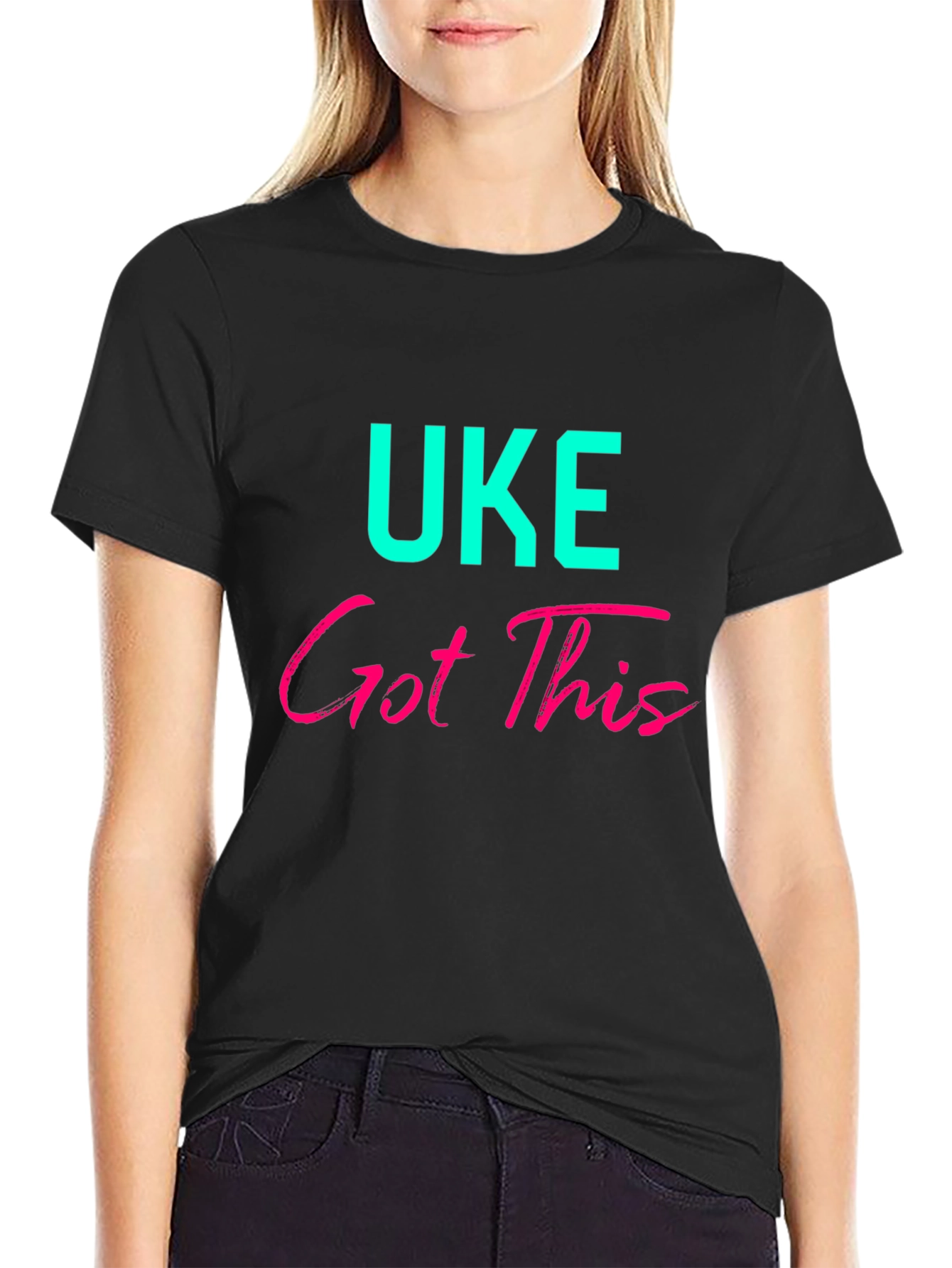 UKE Got This Graphic Tee - Black Cotton Blend