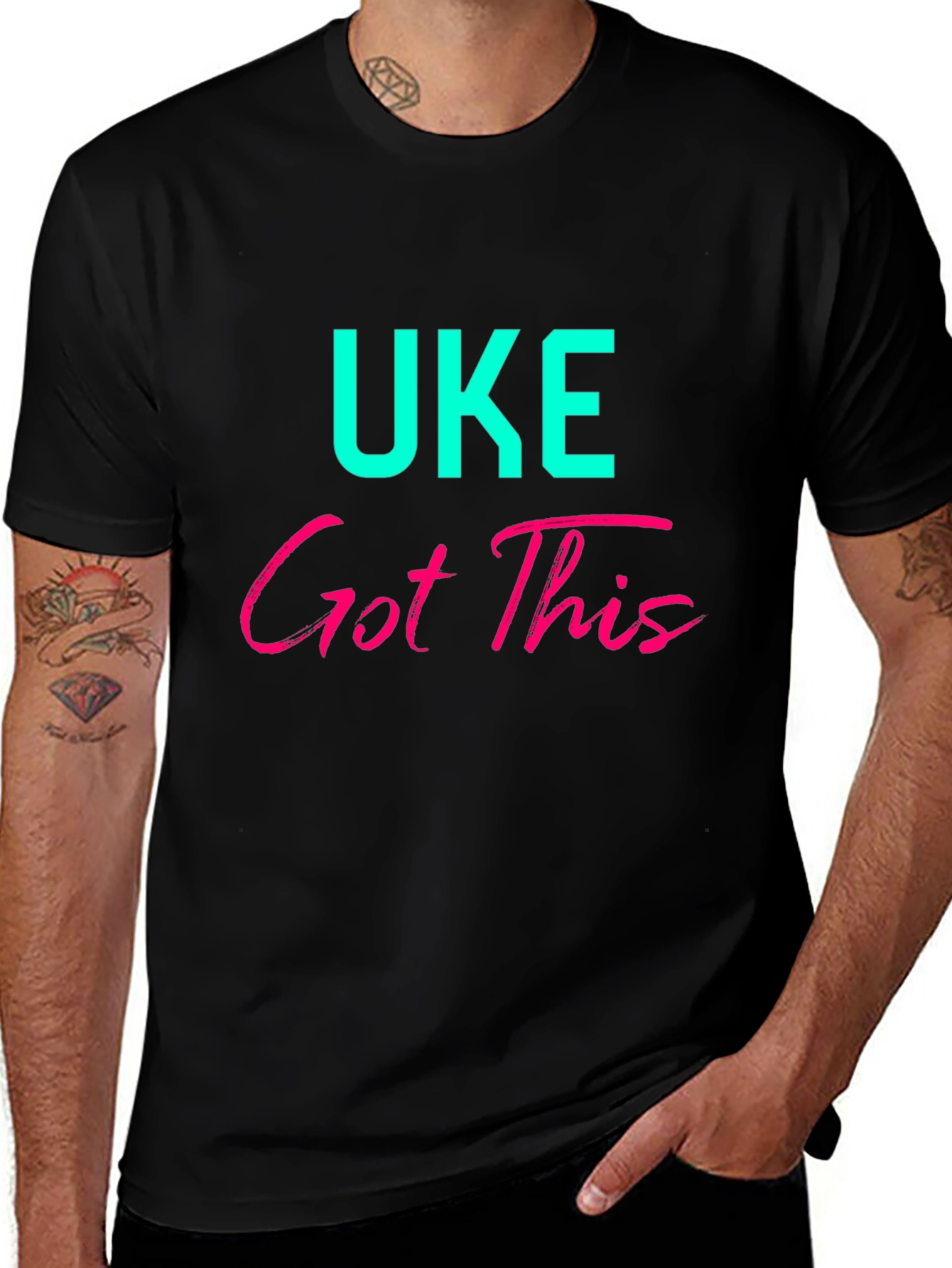 UKE Got This Graphic Tee - Black Cotton Blend