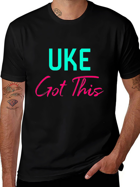 UKE Got This Graphic Tee - Black Cotton Blend
