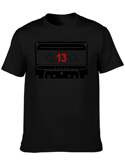 13 Reasons Why Cassette Tape Graphic Tee