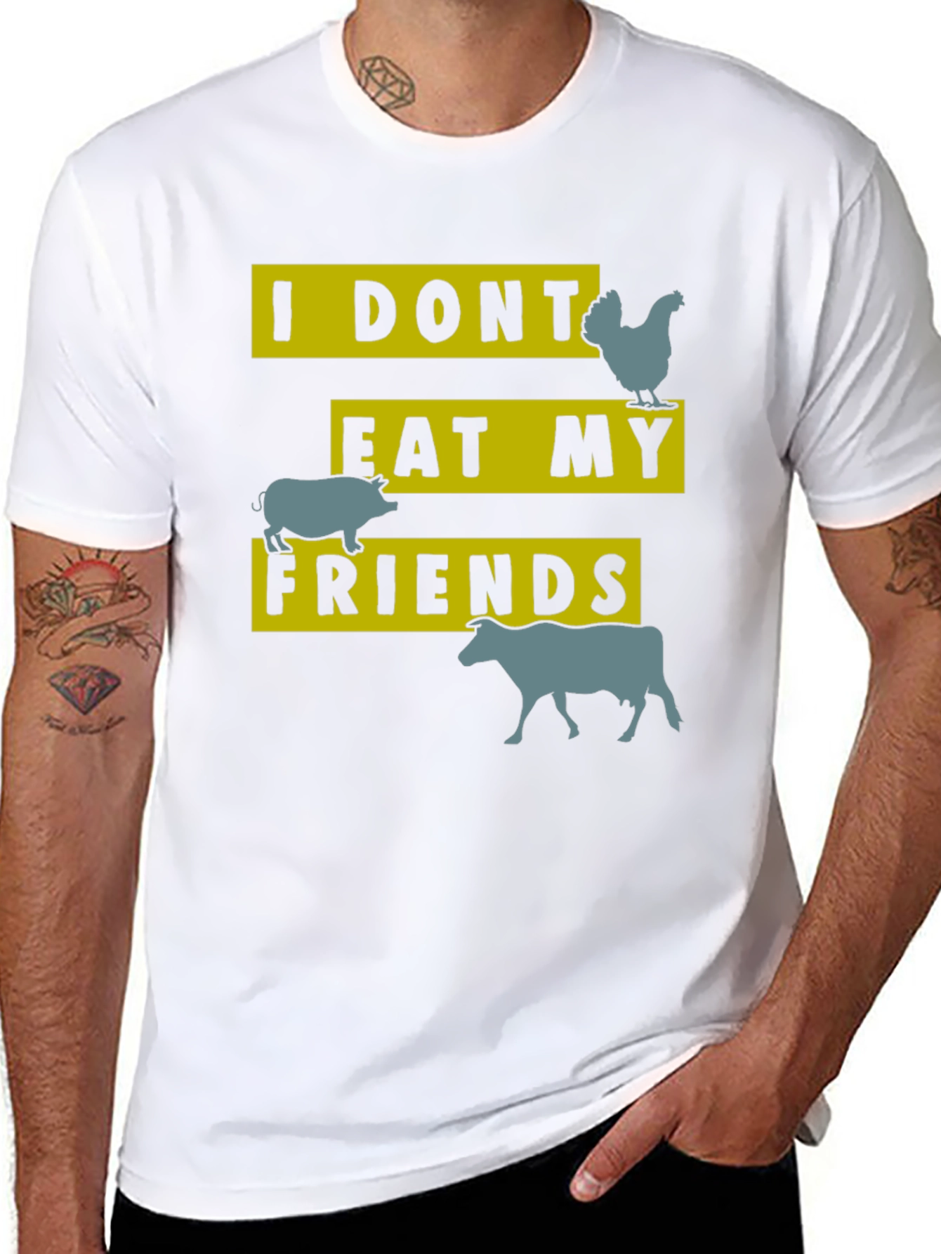 Vegan Tee - I Dont Eat My Friends