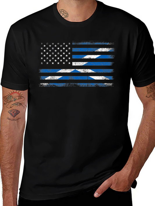 USA Scottish Flag T-Shirt