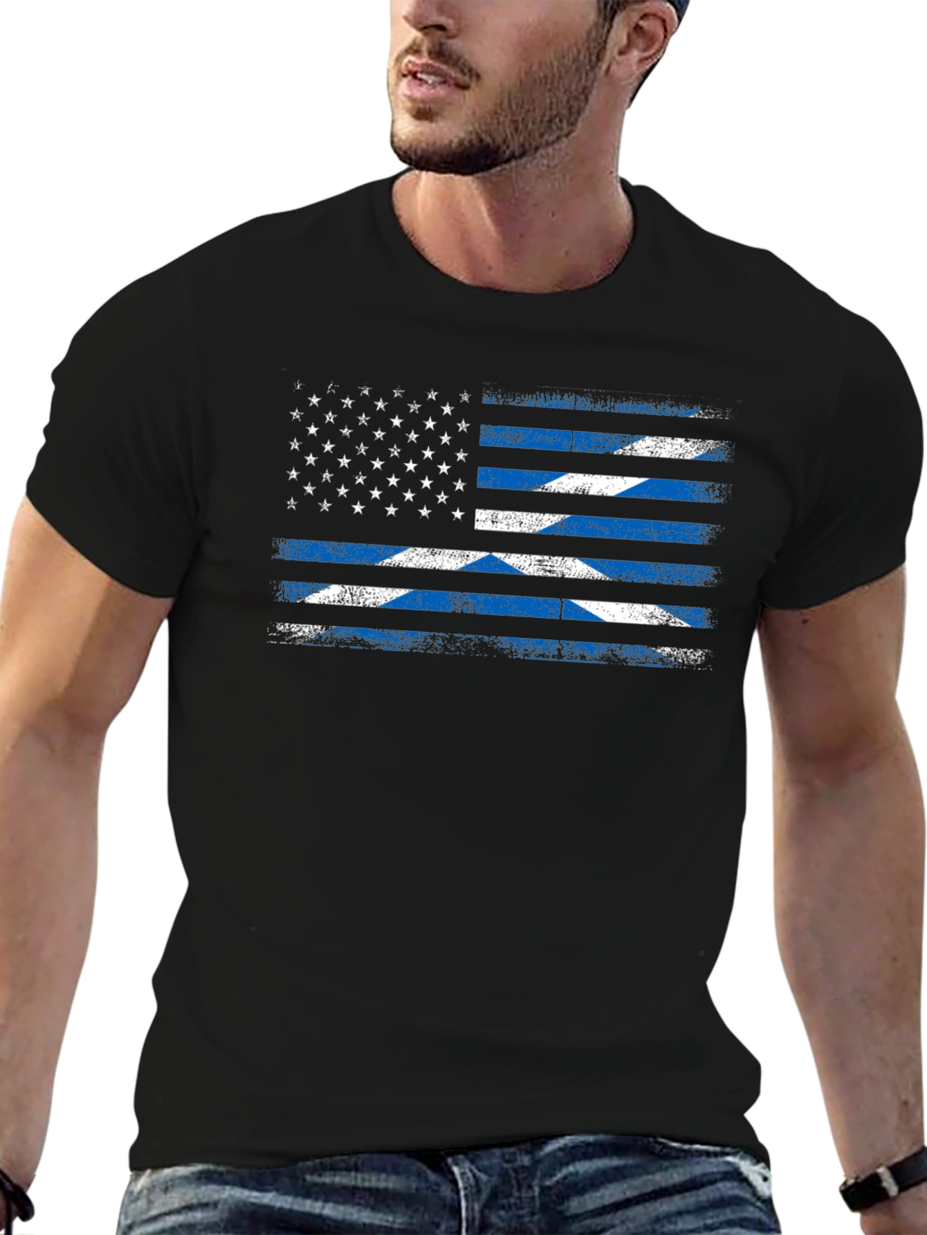 USA Scottish Flag T-Shirt