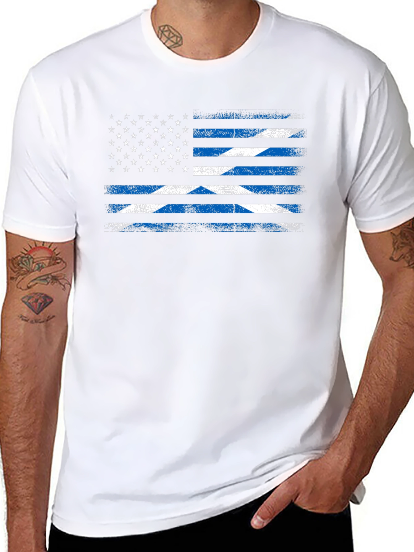 USA Scottish Flag T-Shirt