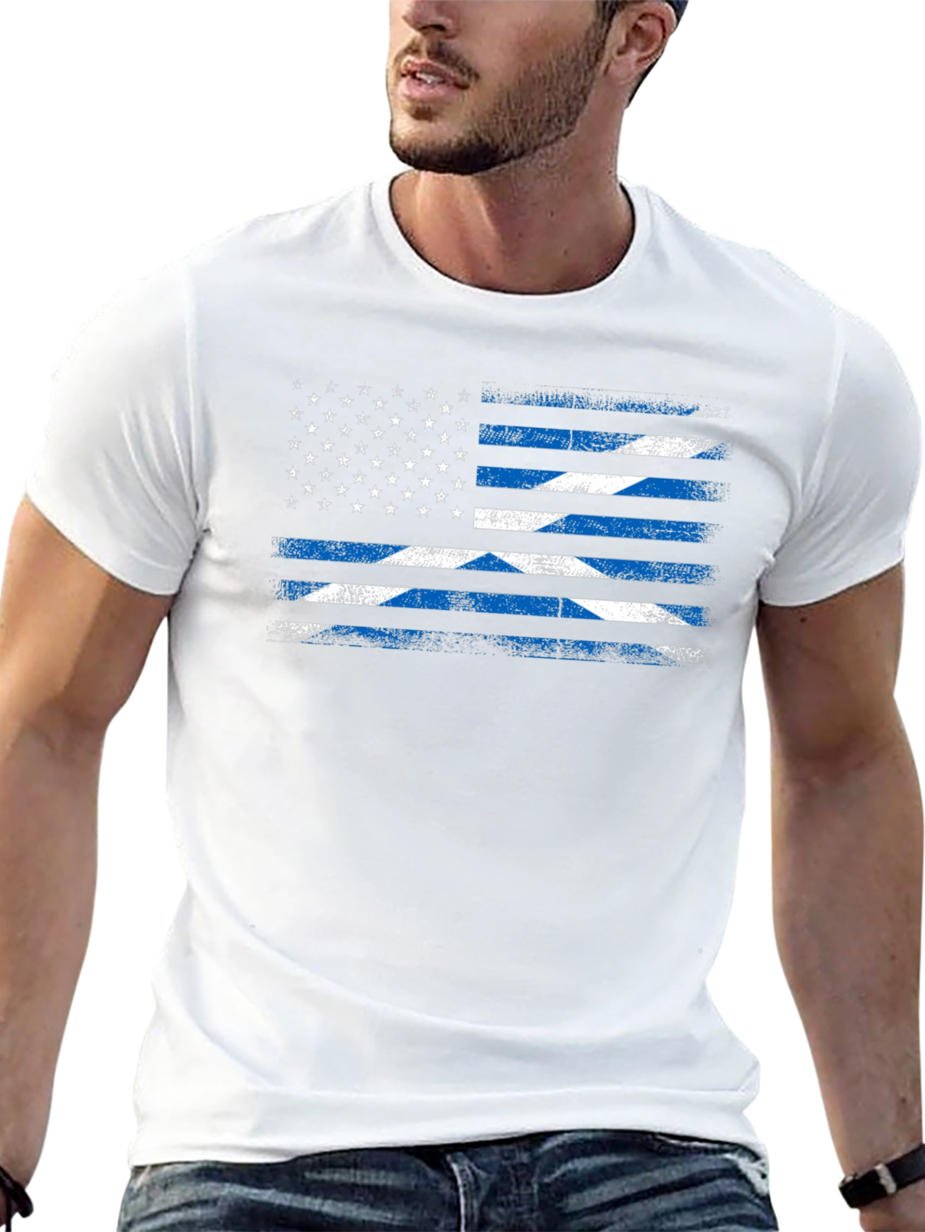 USA Scottish Flag T-Shirt