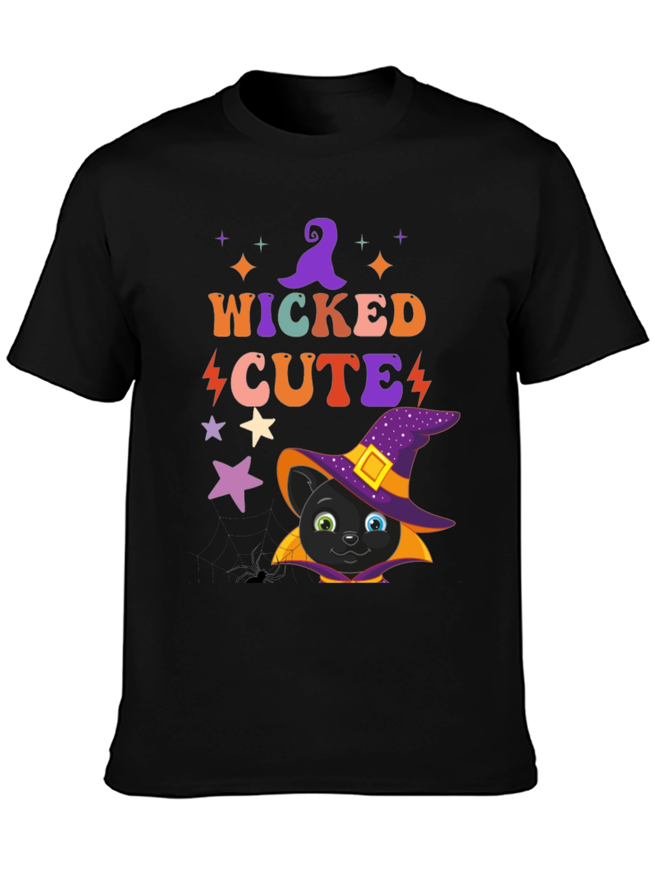 Wicked Cute Halloween Cat T-Shirt