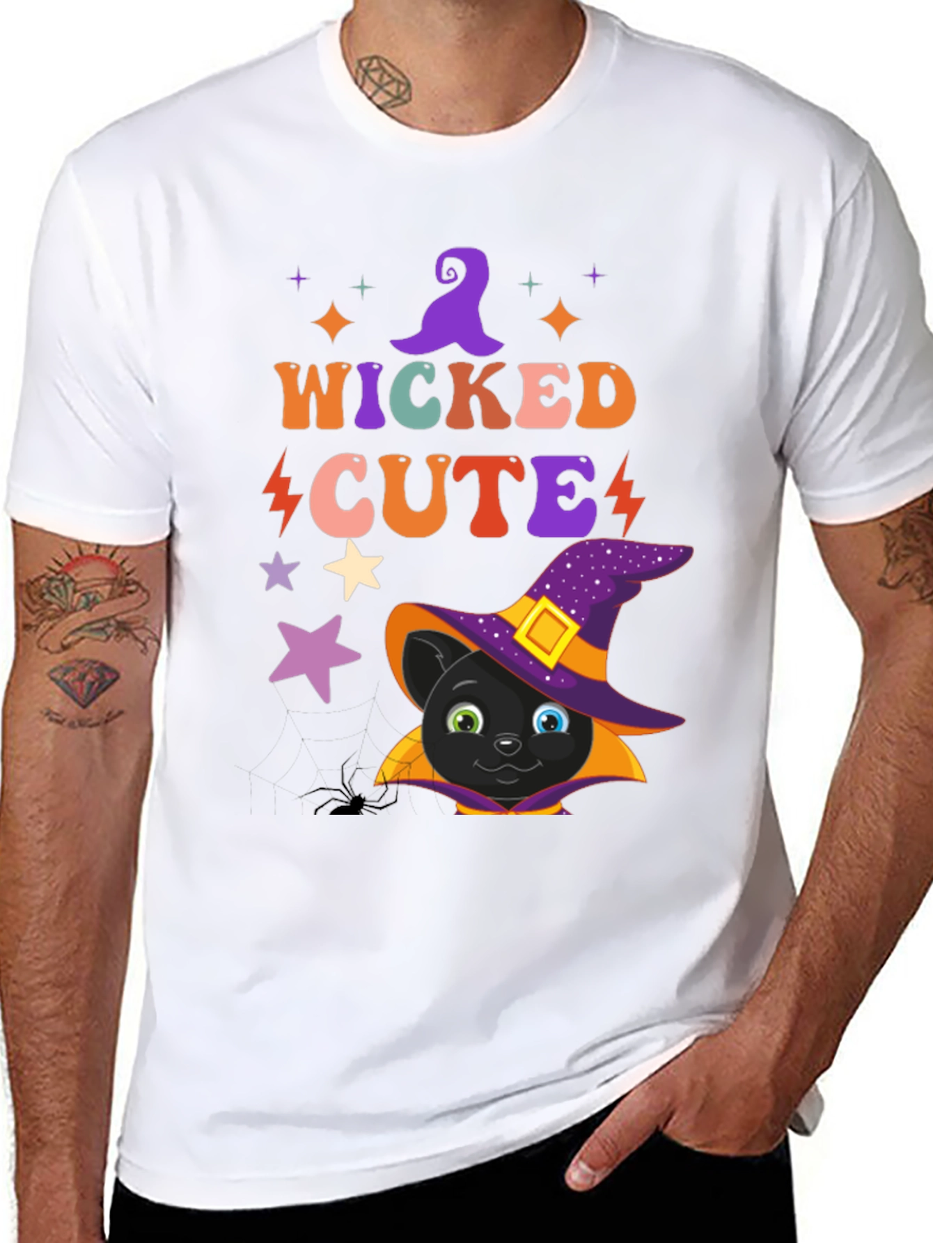 Wicked Cute Halloween Cat T-Shirt