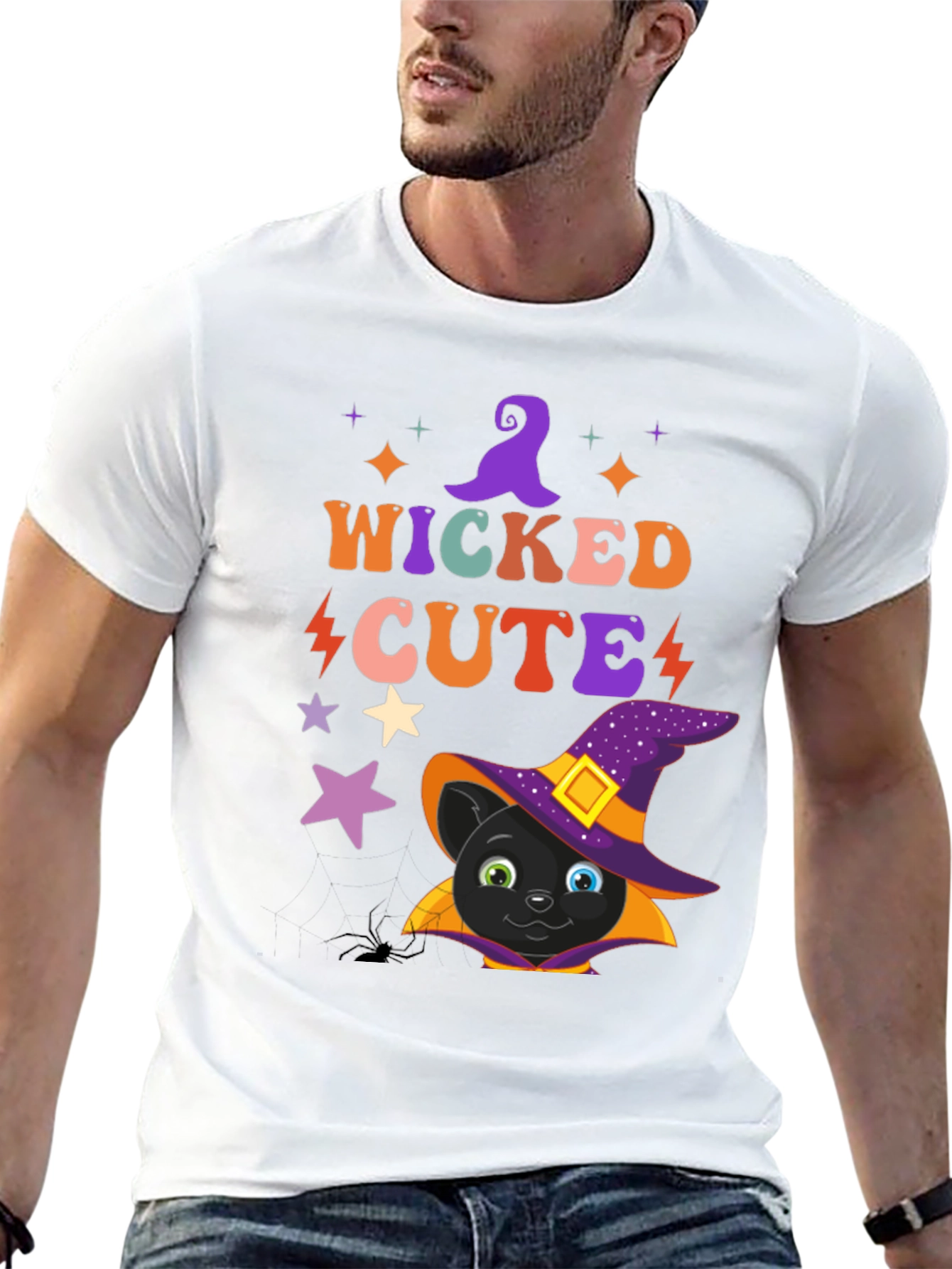 Wicked Cute Halloween Cat T-Shirt