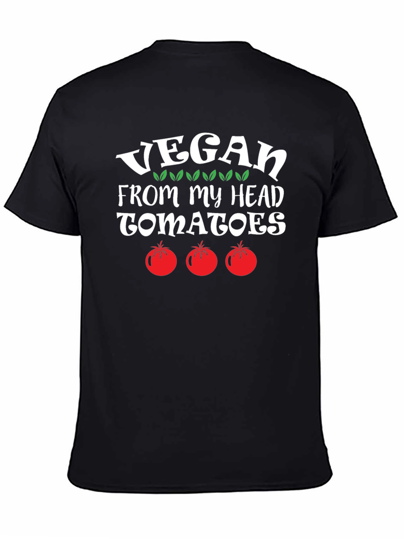 Vegan From My Head Tomatoes Graphic Tee