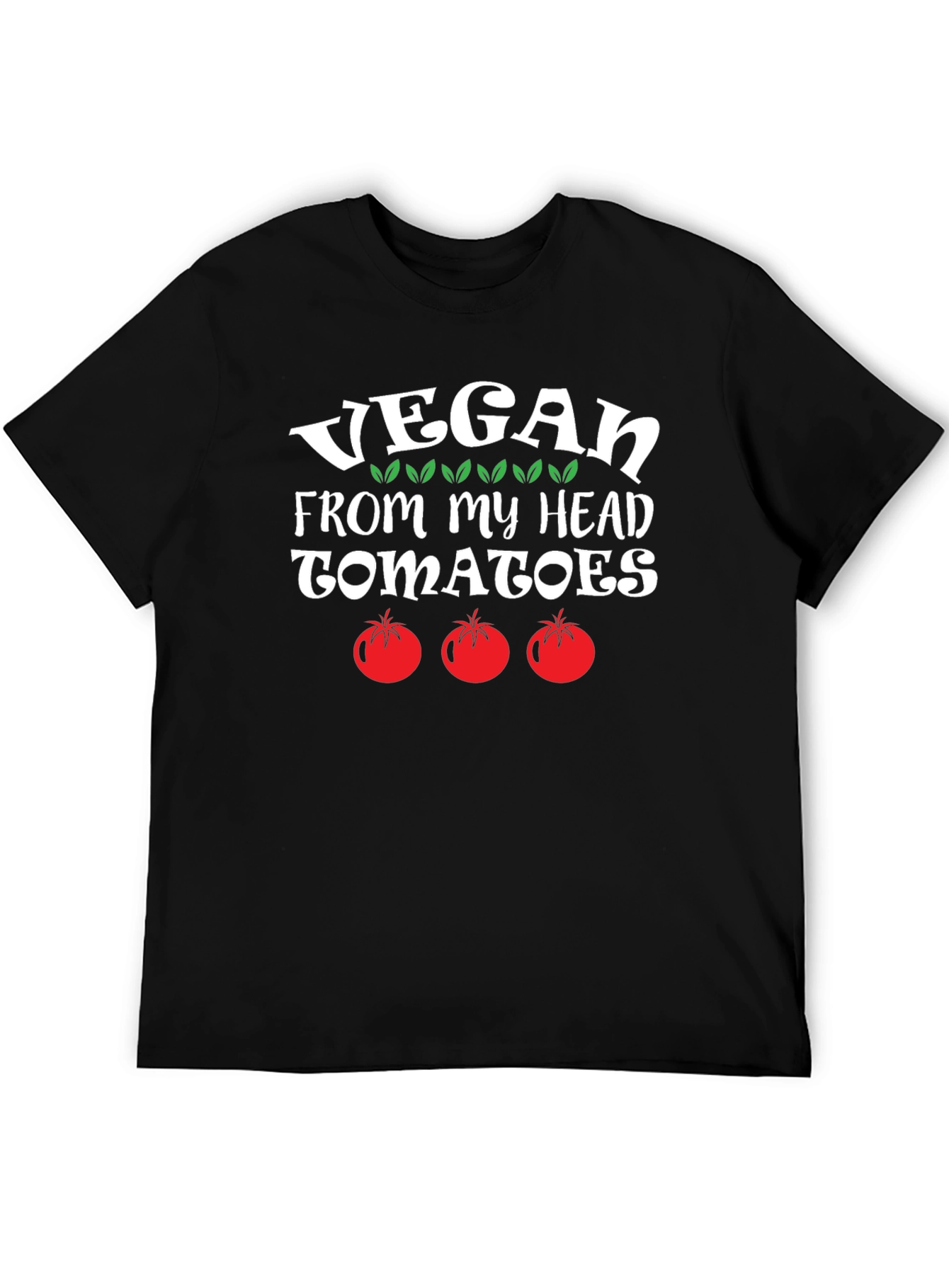 Vegan From My Head Tomatoes Graphic Tee