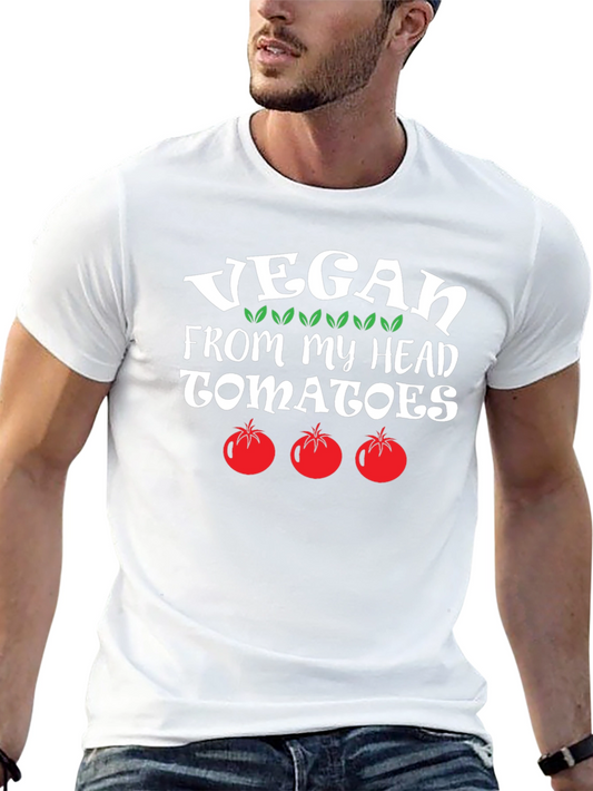 Vegan From My Head Tomatoes Graphic Tee
