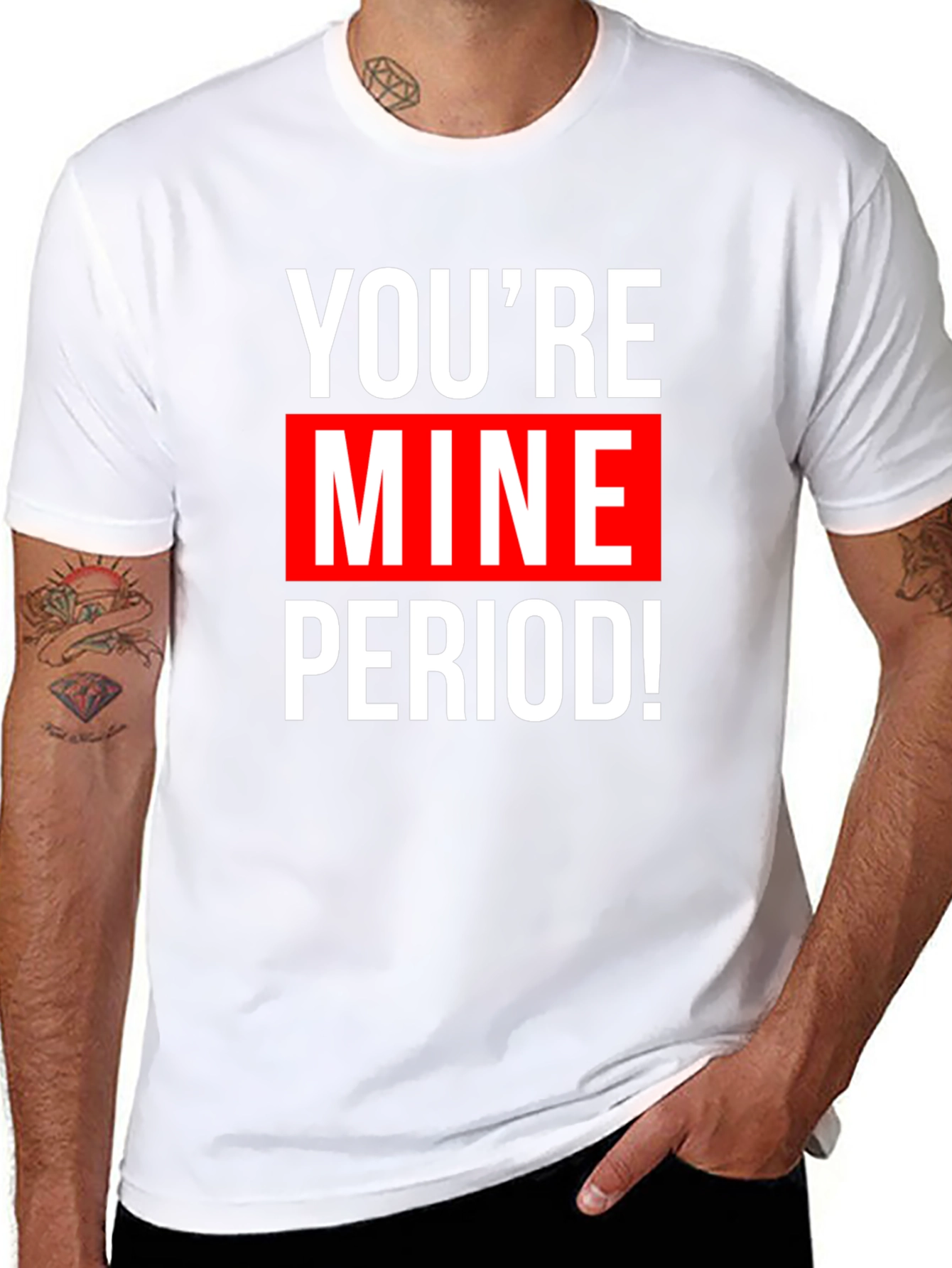 Youre Mine! Graphic Tee - Black Cotton T-Shirt