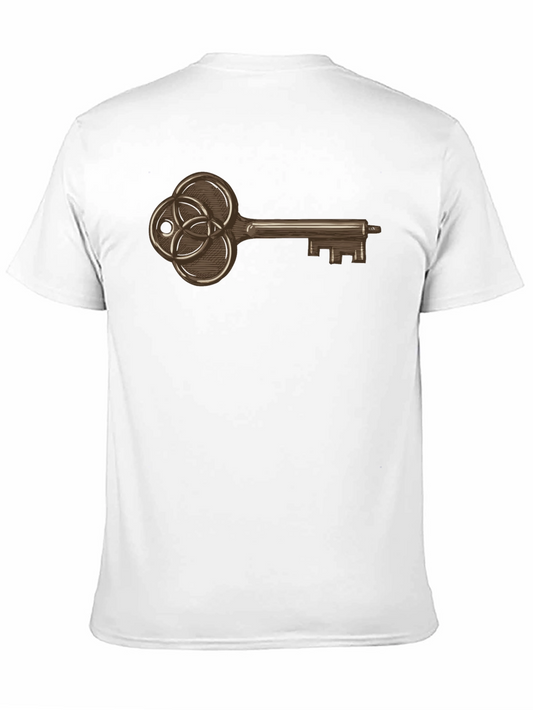 Vintage Key Graphic T-Shirt - Unique Design