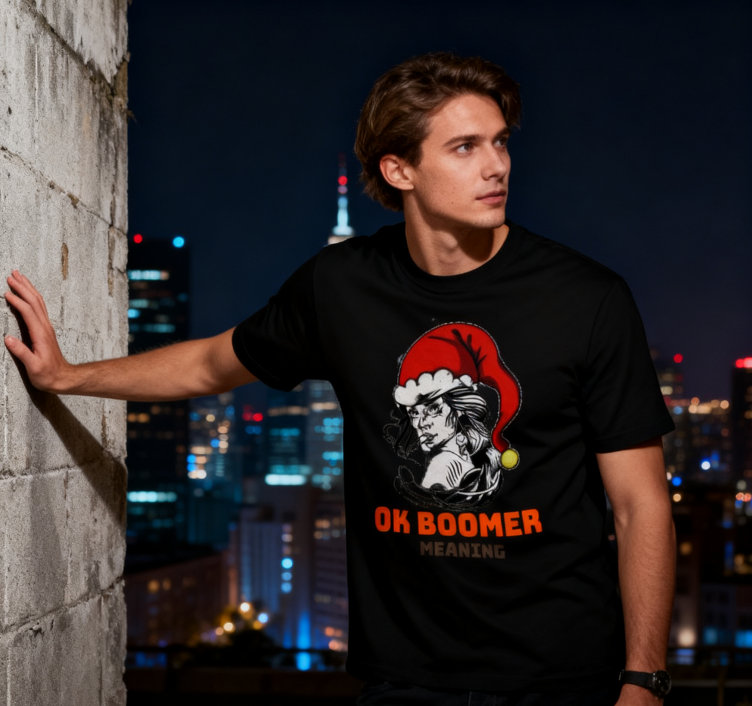 "Ok Boomer" Attitude Cotton T-Shirt - 100% Premium Cotton | Versatile Streetwear | Trendy Statement Tee