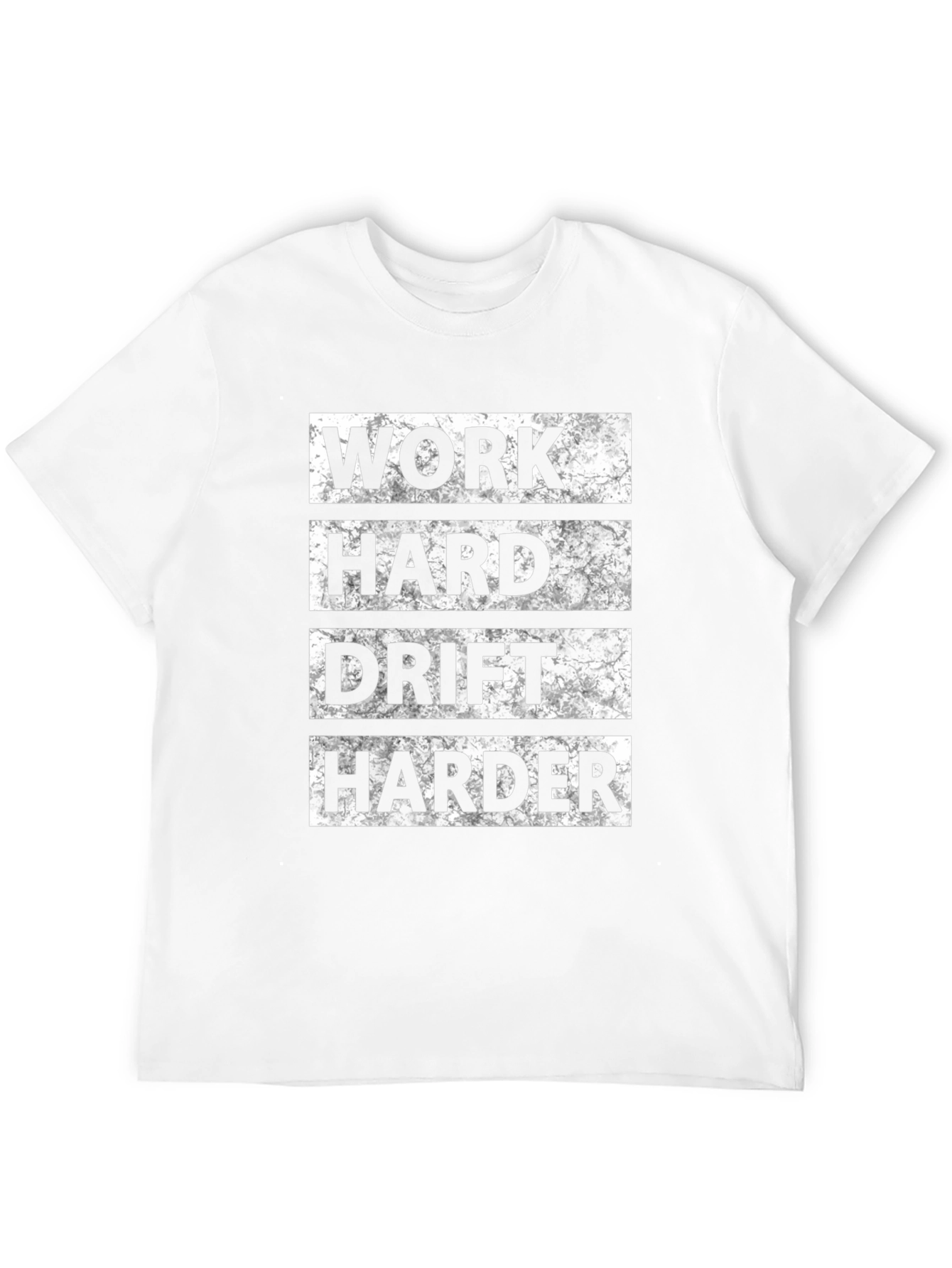 Work Hard Drift Harder Black Graphic Tee