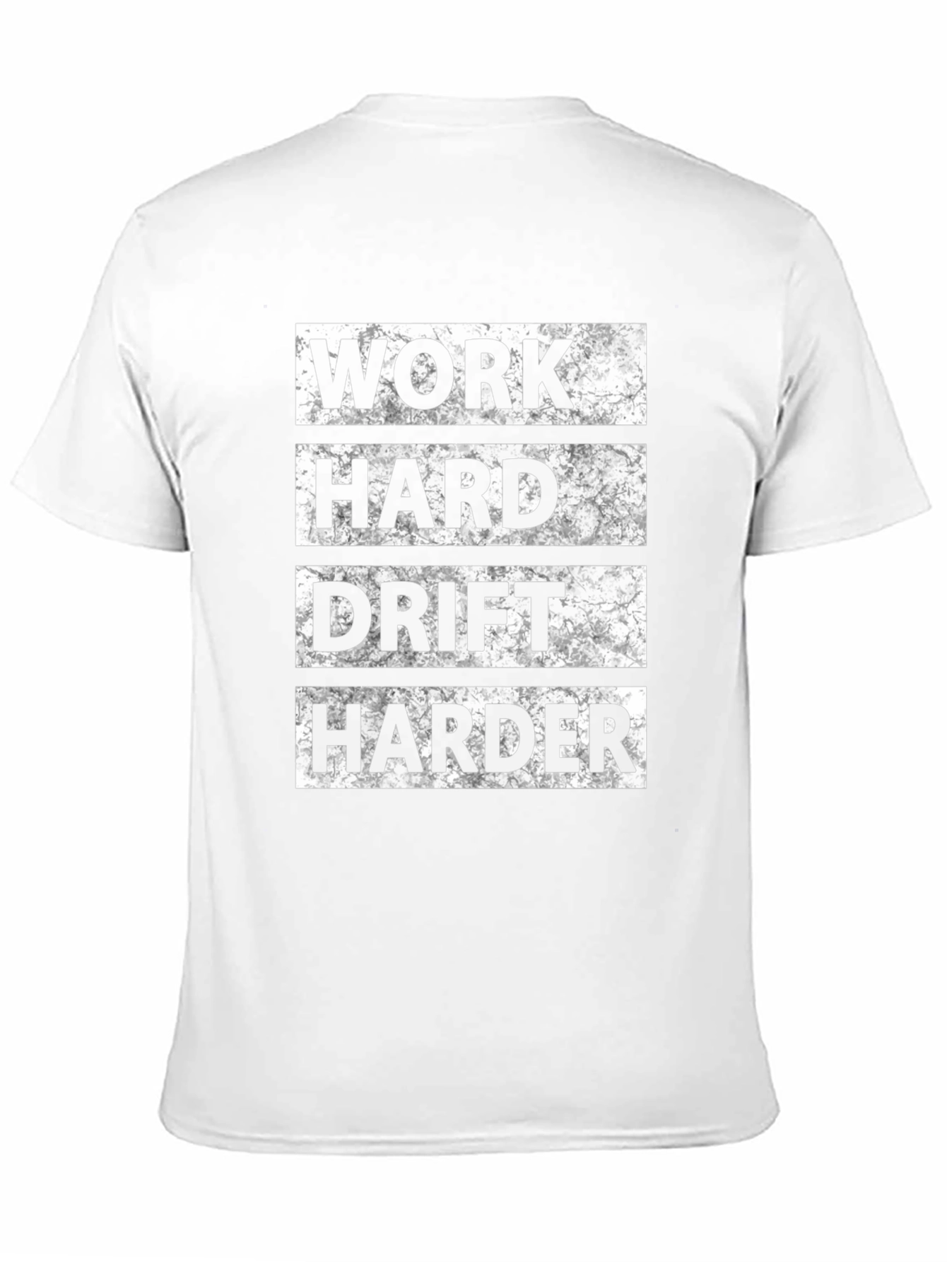 Work Hard Drift Harder Black Graphic Tee