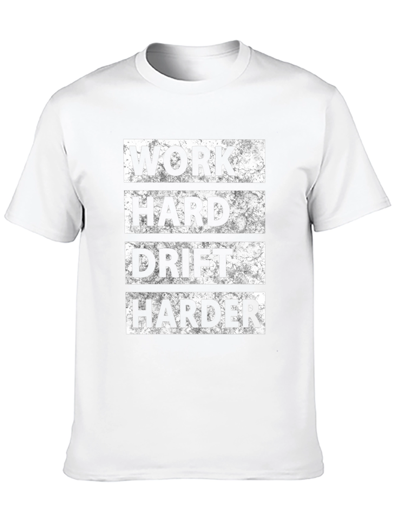 Work Hard Drift Harder Black Graphic Tee