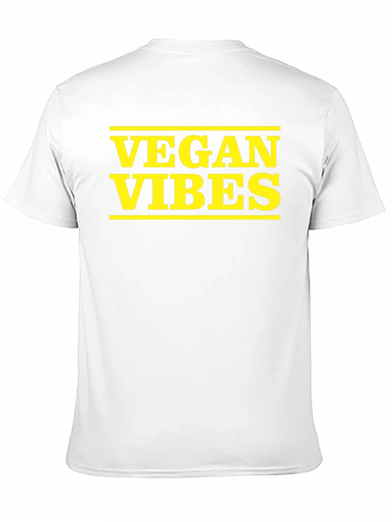 Vegan Vibes Graphic Tee - Black Cotton T-Shirt