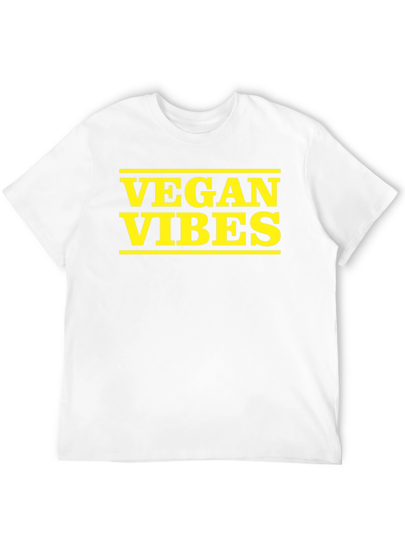 Vegan Vibes Graphic Tee - Black Cotton T-Shirt