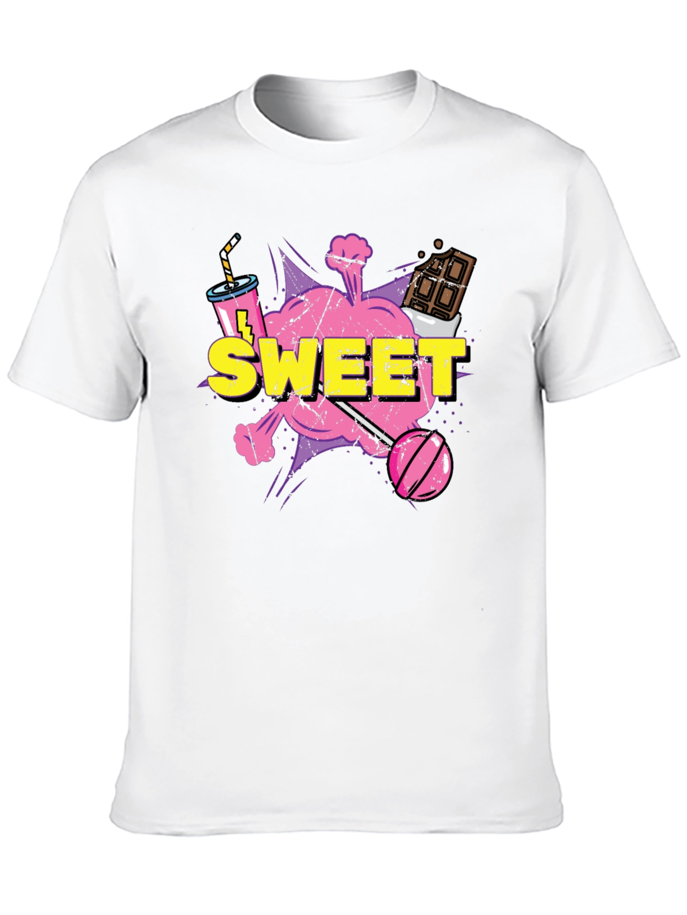 Sweet Treat Graphic Tee - Candy Cartoon T-Shirt