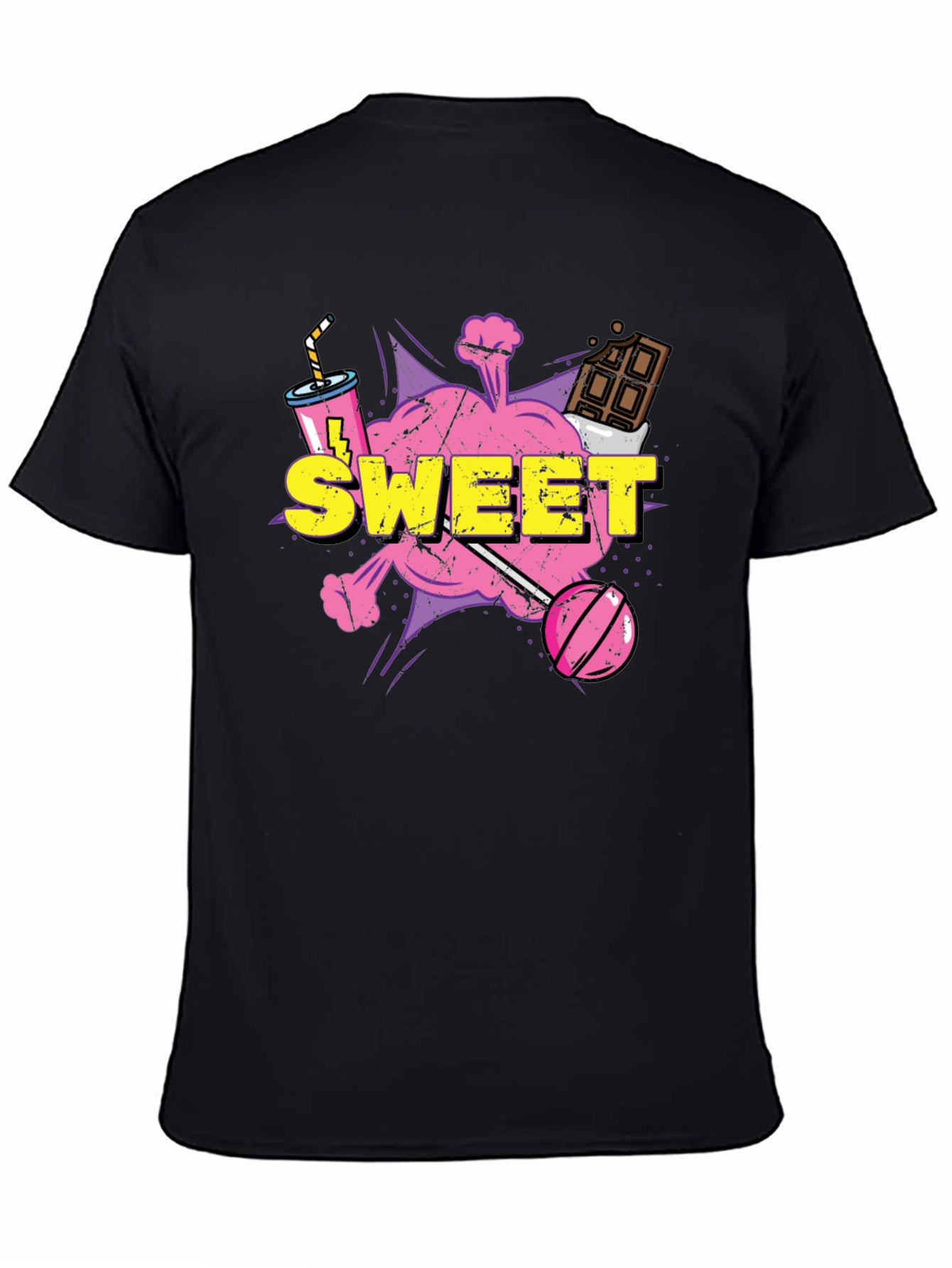 Sweet Treat Graphic Tee - Candy Cartoon T-Shirt