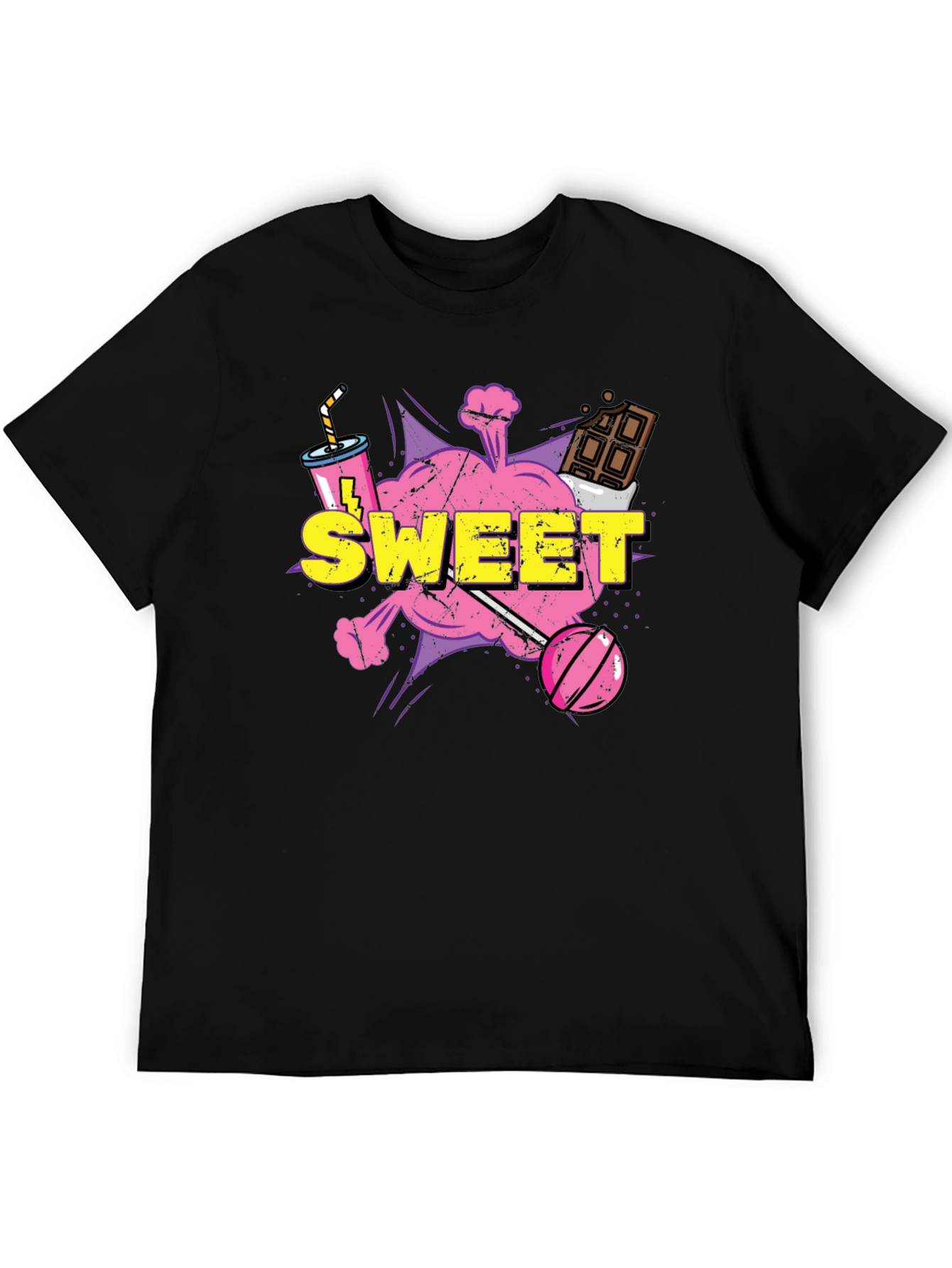 Sweet Treat Graphic Tee - Candy Cartoon T-Shirt