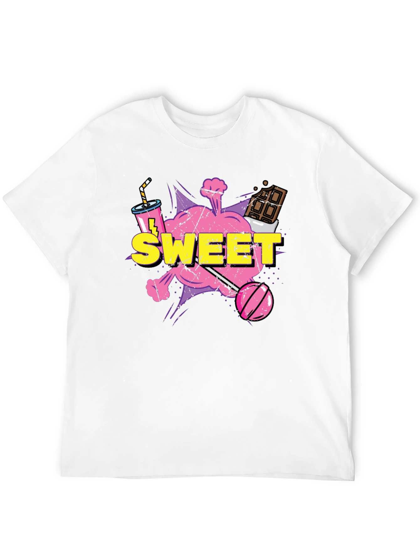 Sweet Treat Graphic Tee - Candy Cartoon T-Shirt