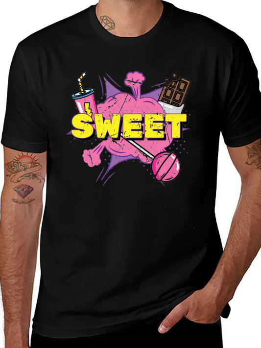Sweet Treat Graphic Tee - Candy Cartoon T-Shirt