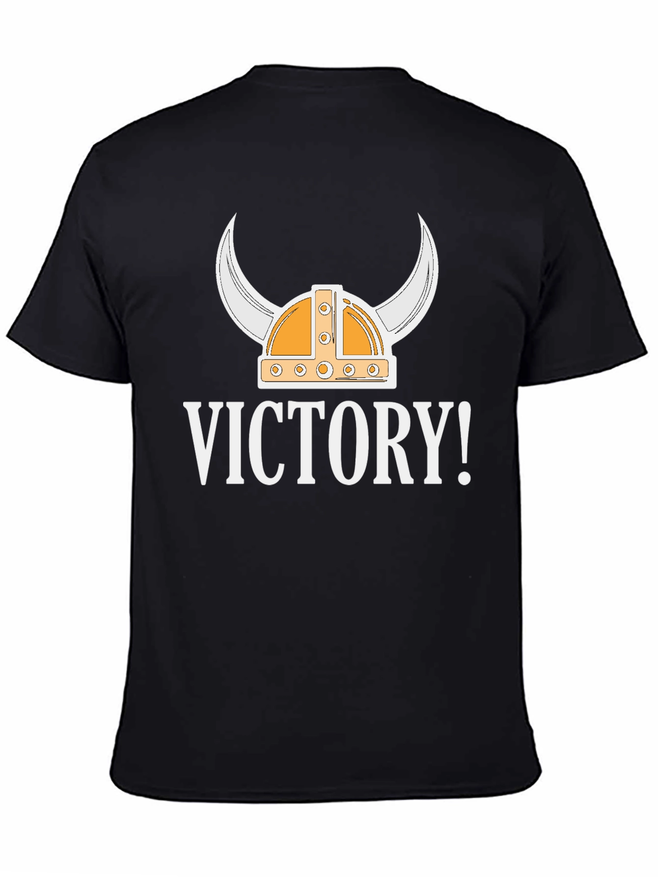 Victory Viking Helmet Graphic Tee - Black