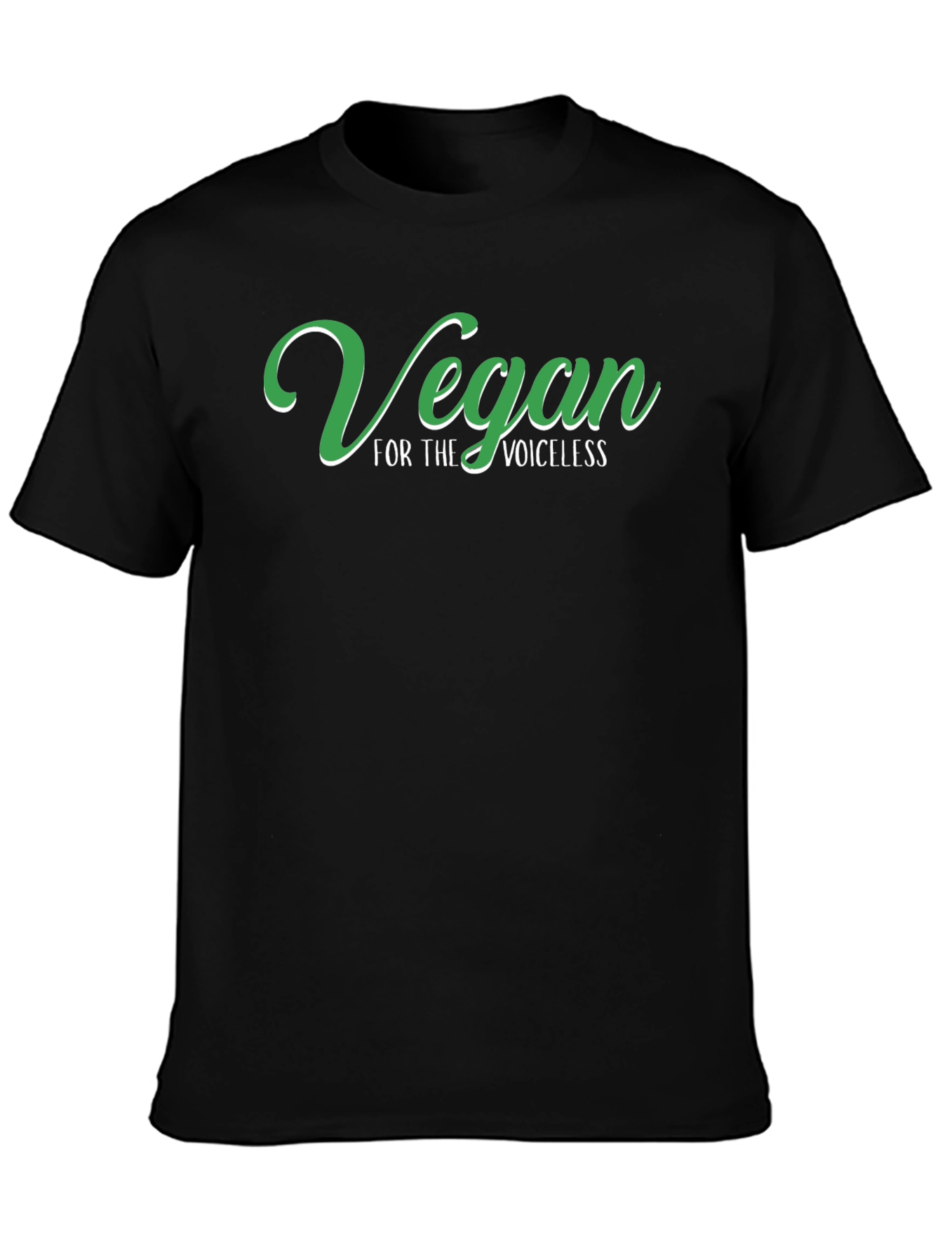 Vegan for the Voiceless Black T-Shirt