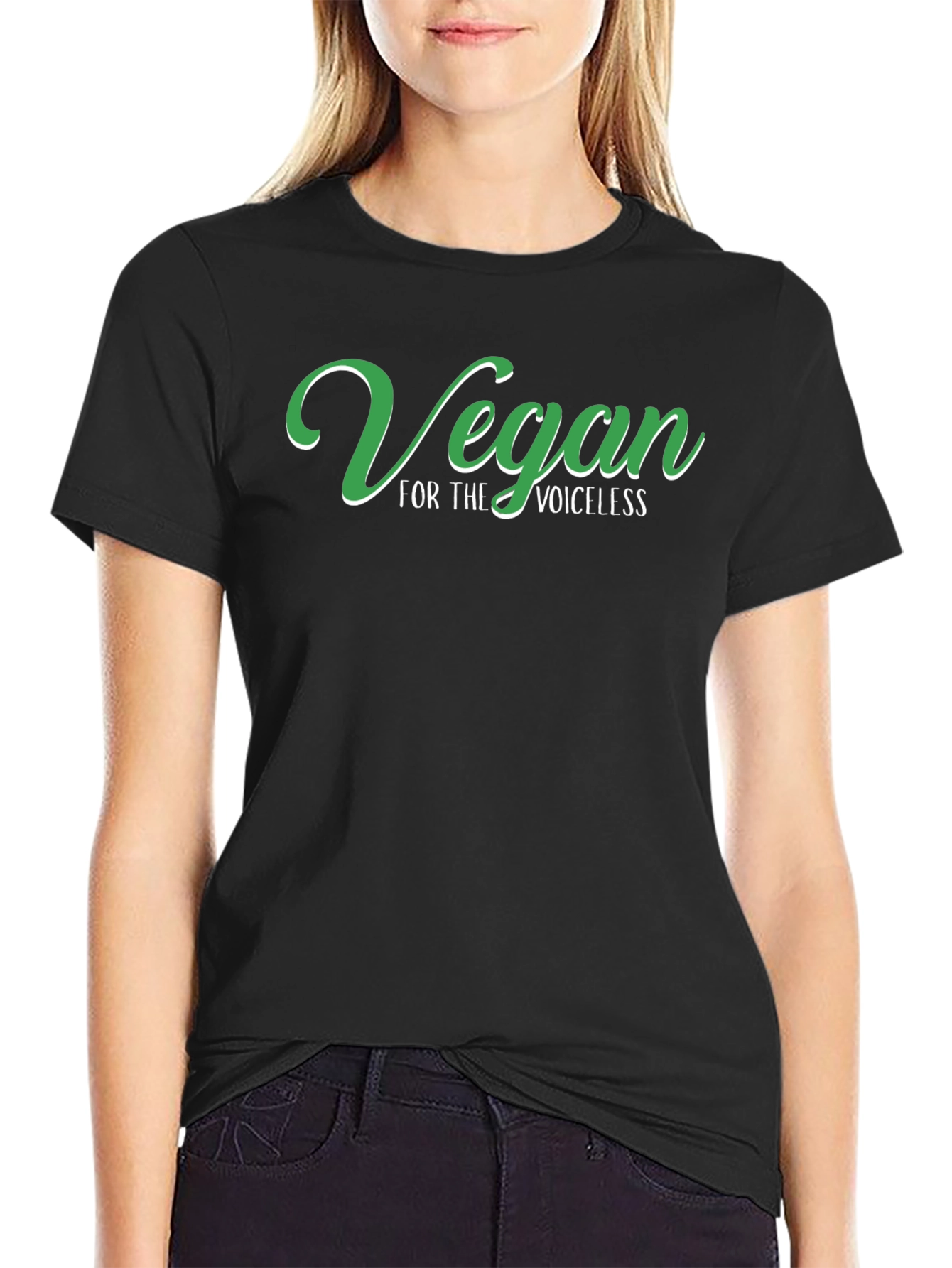 Vegan for the Voiceless Black T-Shirt